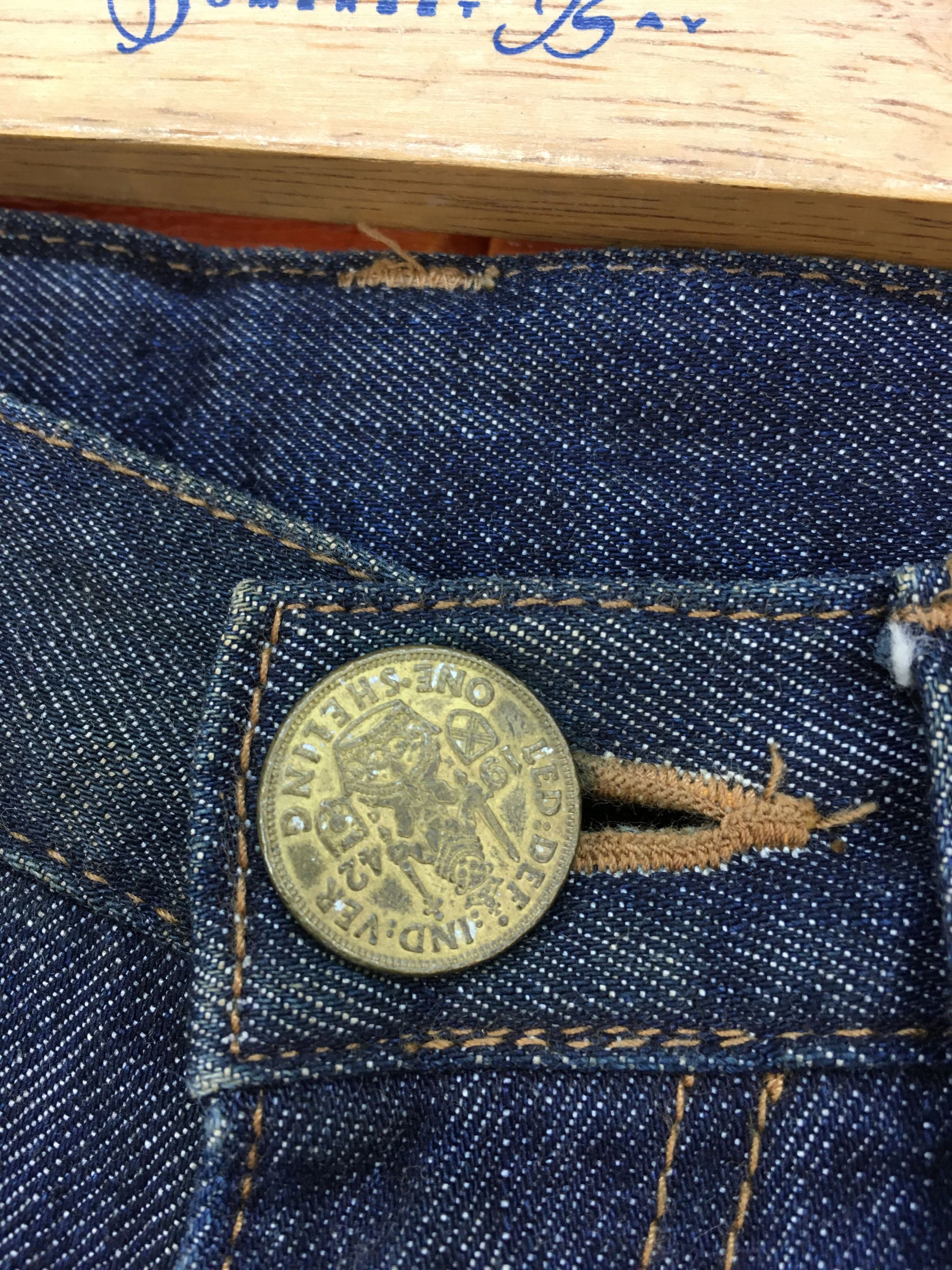 Karakuri Tamashii Sukajan Japan Crane Embroidered Jeans Y2k Karakuri Tamashi Size US 29 - 9 Thumbnail
