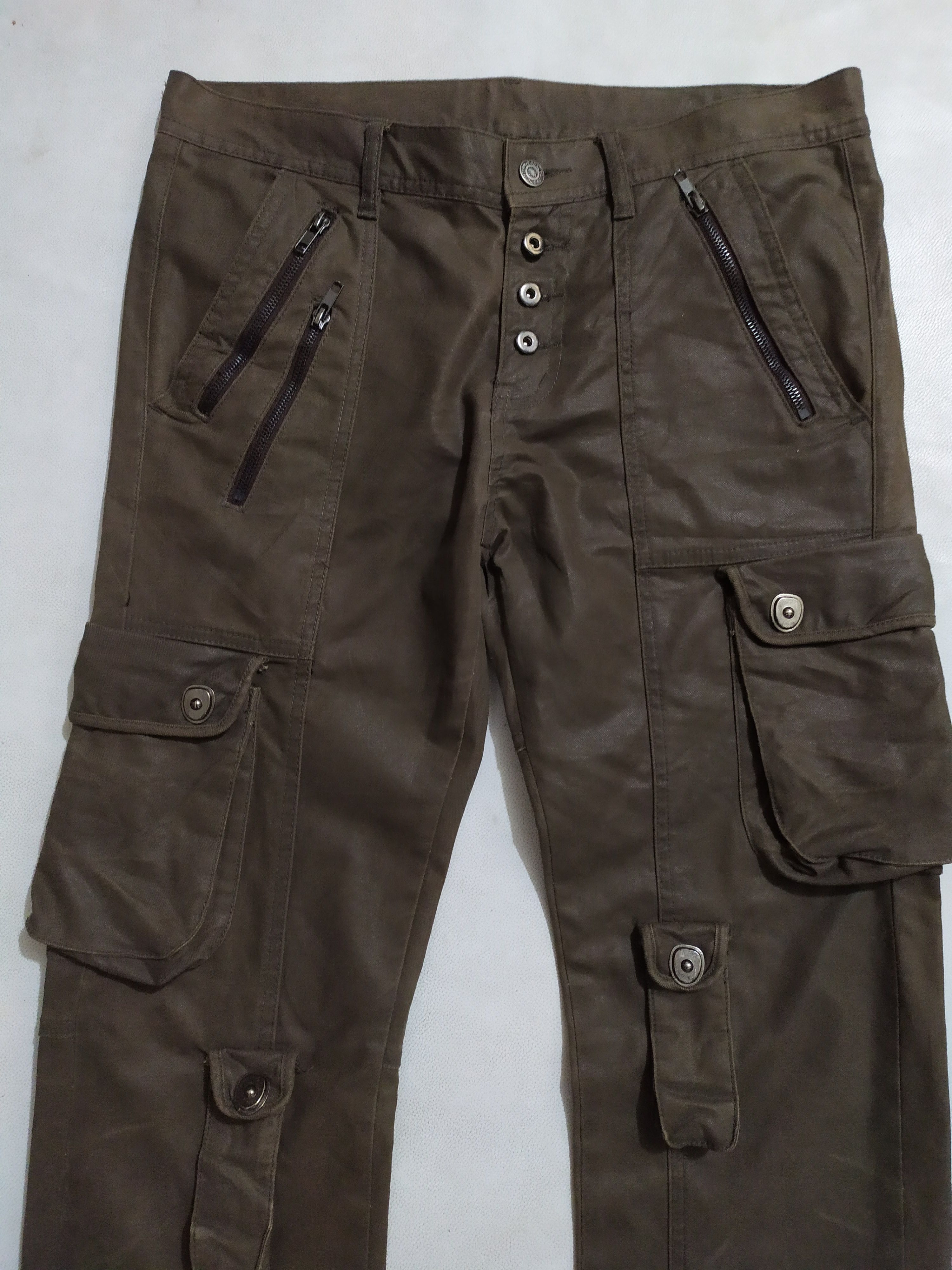 Tornado Mart 🔥Tornado Mart Japan Multipocket Cargo Flared Pants Size US 32 / EU 48 - 6 Thumbnail