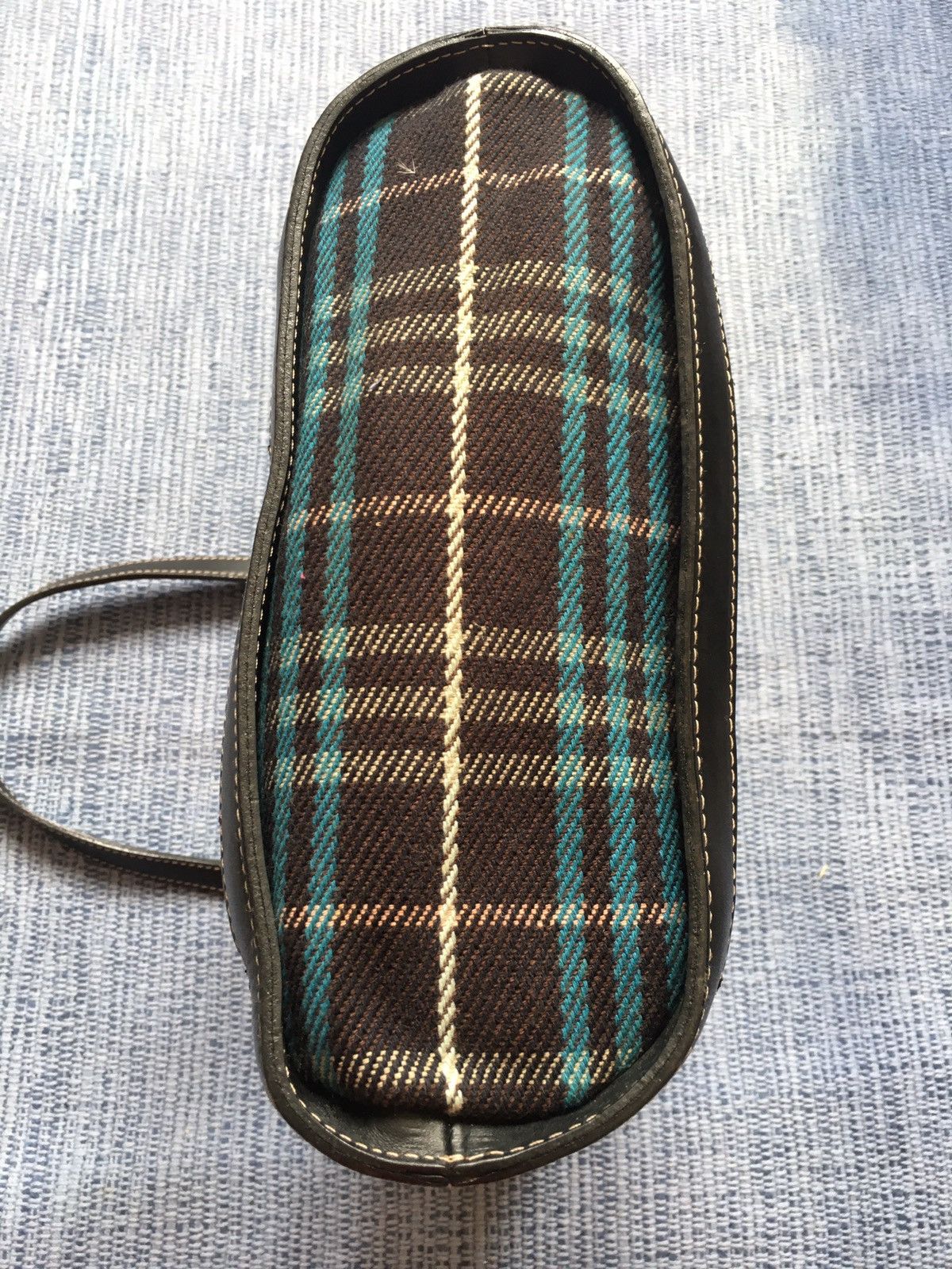 Burberry blue nova check with leather strap Size ONE SIZE - 4 Thumbnail