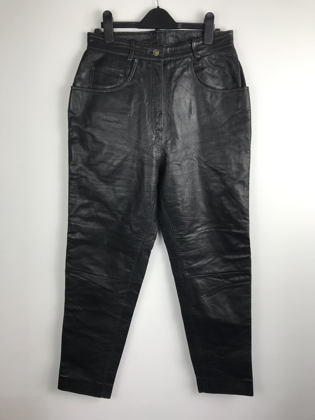 Leather Vintage Travis Scott Style Leather Pants Size US 31 - 1 Thumbnail