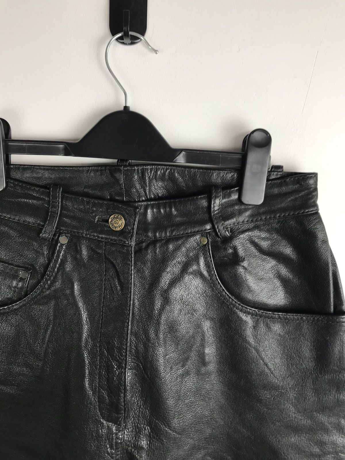 Leather Vintage Travis Scott Style Leather Pants Size US 31 - 2 Thumbnail