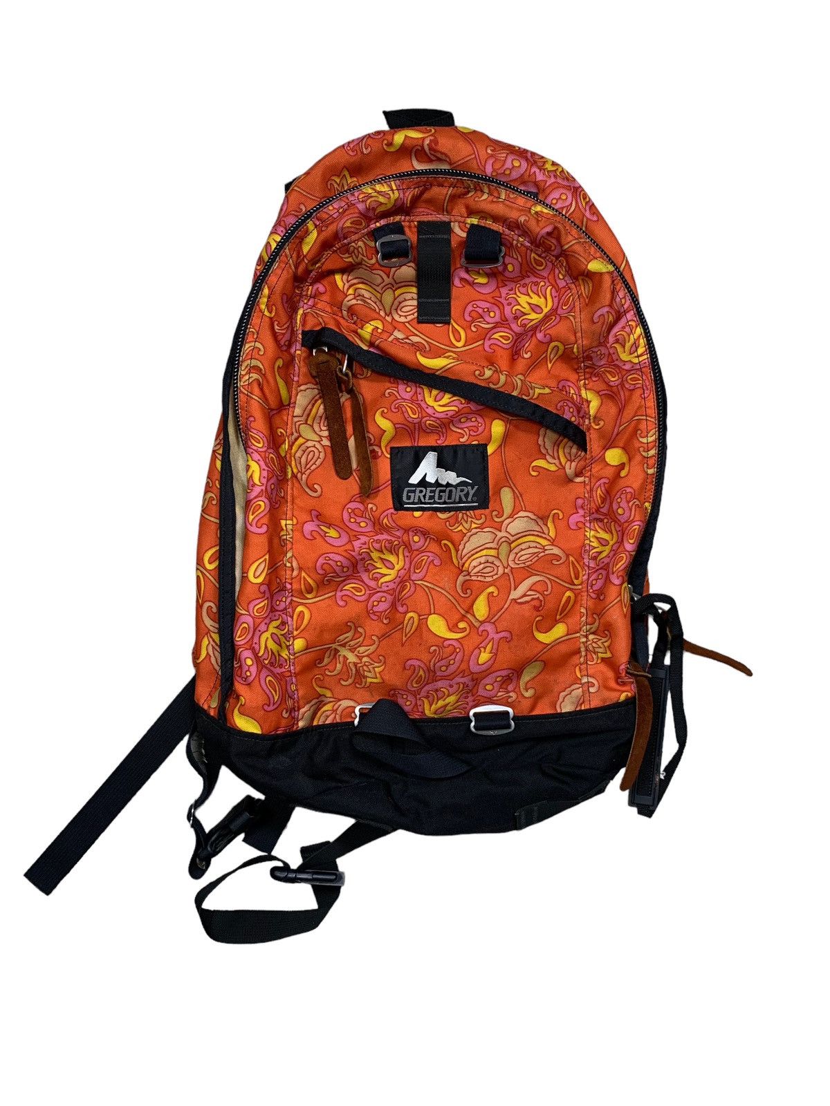 image of Vintage Gregory Floral Bagpack Made In Usa in Orange, Men's