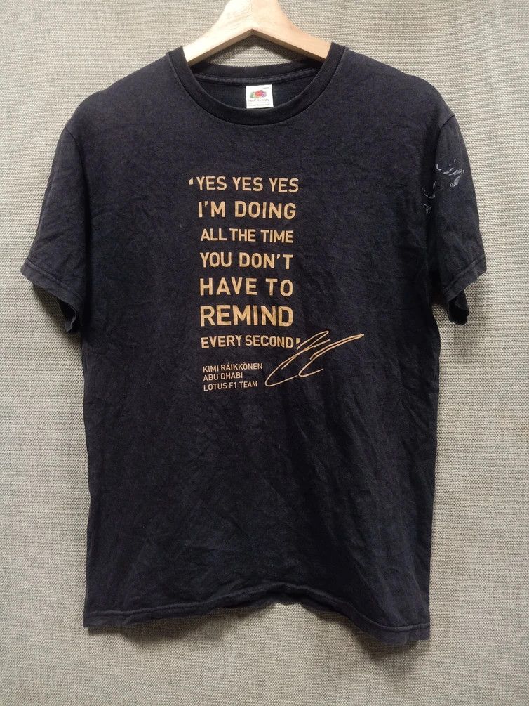 Formula 1 × Fruit Of The Loom t shirt formula one kimi raikkonen Size US S / EU 44-46 / 1 - 1 Thumbnail