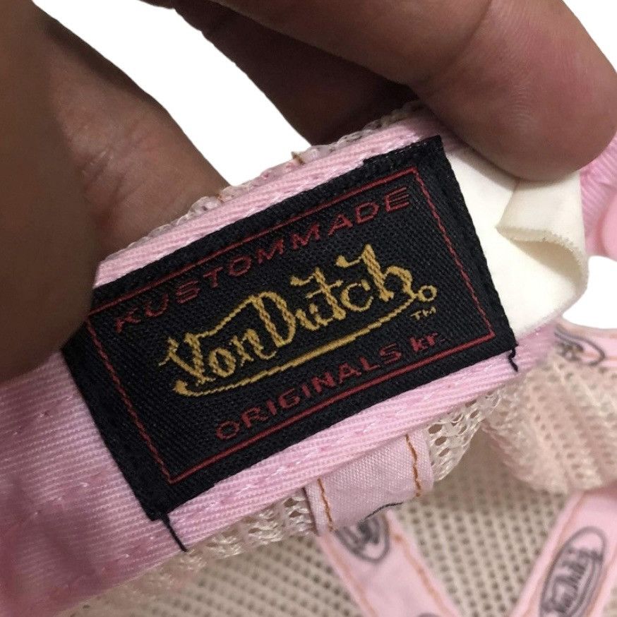 Vintage Rare💥Von Dutch Vintage Pink Patches Cap Size ONE SIZE - 6 Thumbnail