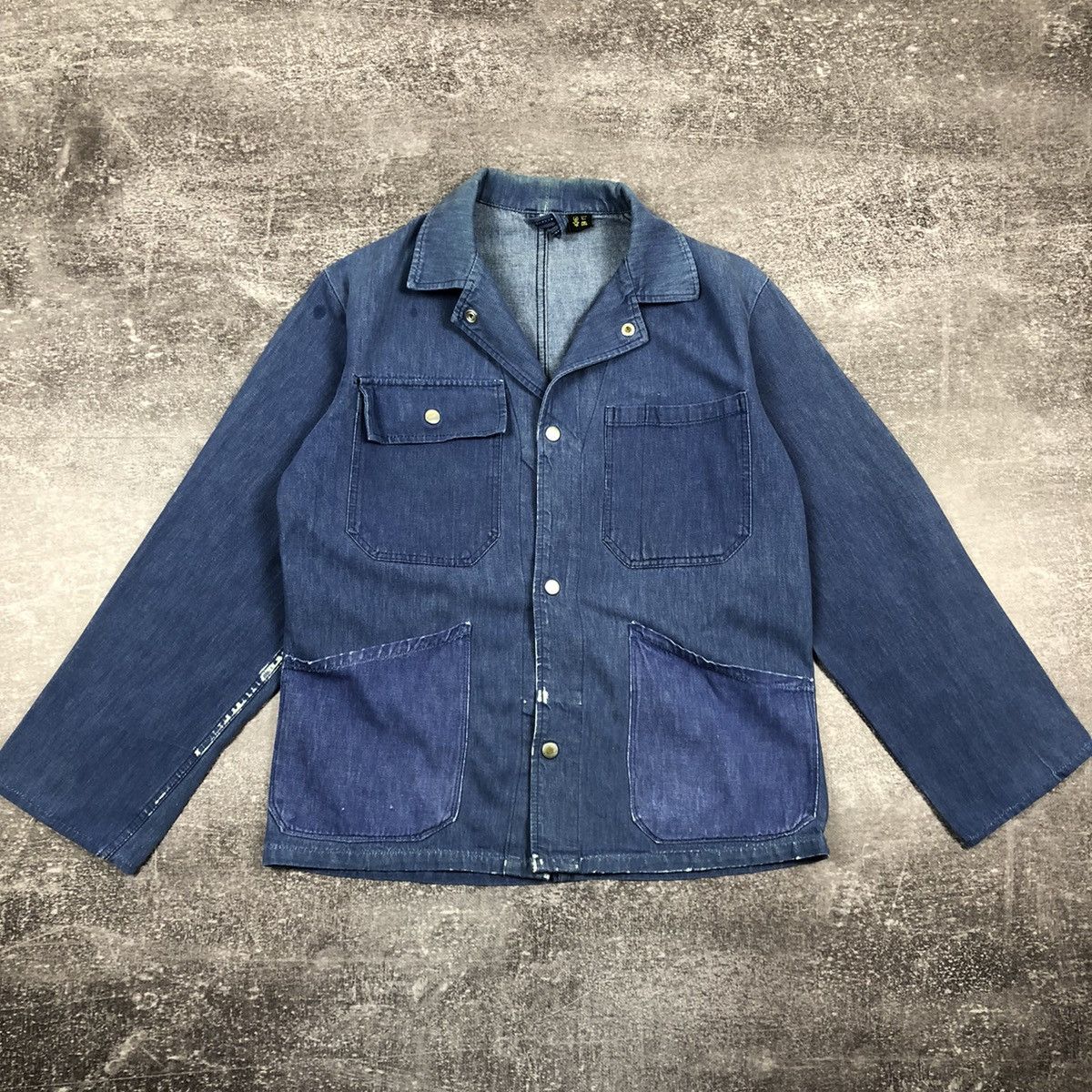 Vintage Vintage 70s 80s Sanfor Work Jacket Washed Faded Repaired | Grailed