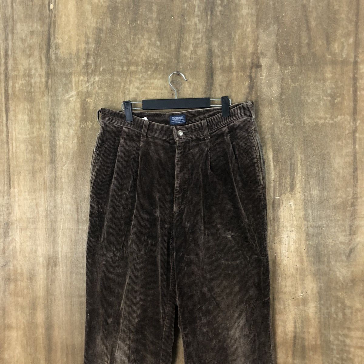 Vintage Wrangler faded Dark Brown Corduroy Casual Pants #6317 Size US 34 / EU 50 - 2 Thumbnail