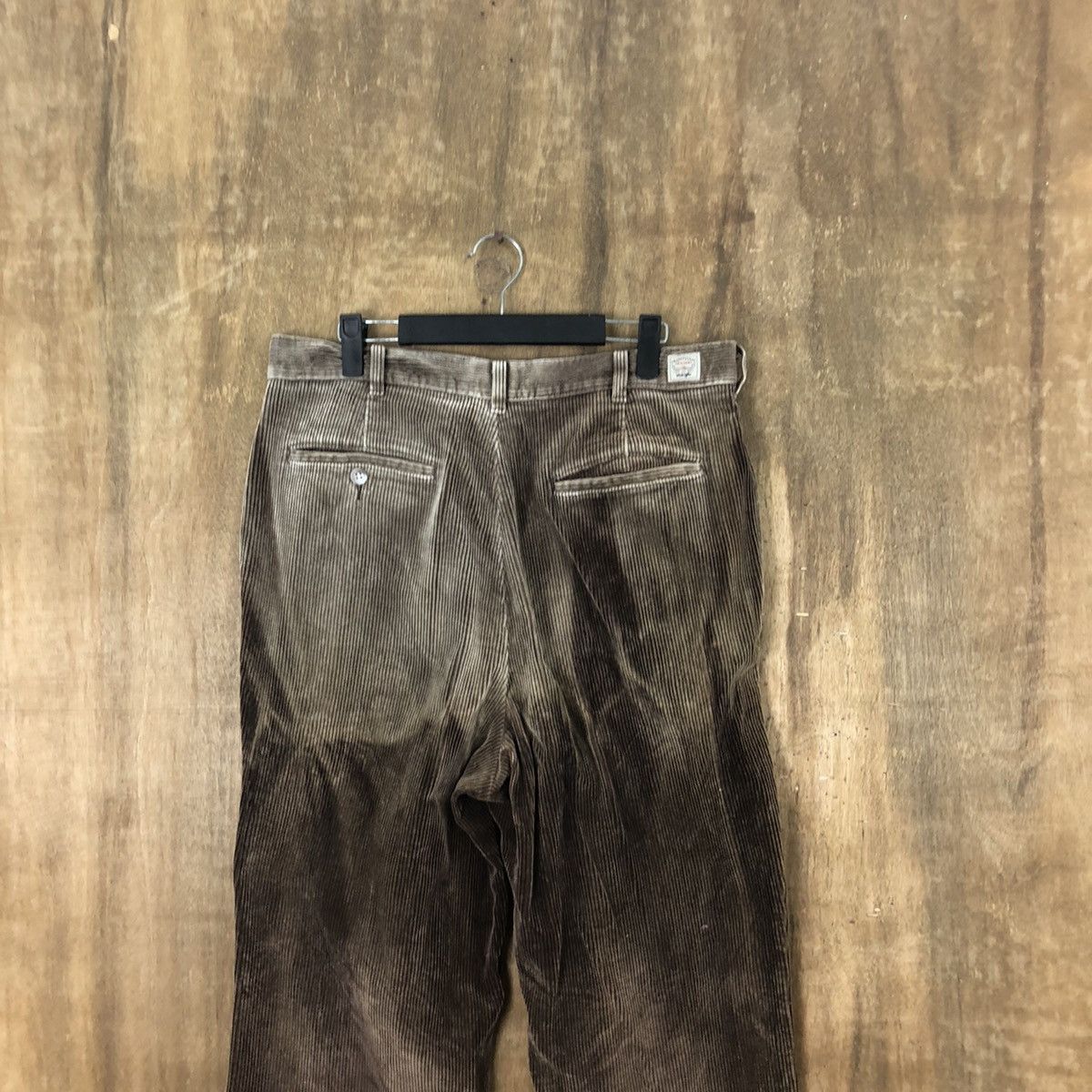 Vintage Wrangler faded Dark Brown Corduroy Casual Pants #6317 Size US 34 / EU 50 - 6 Thumbnail
