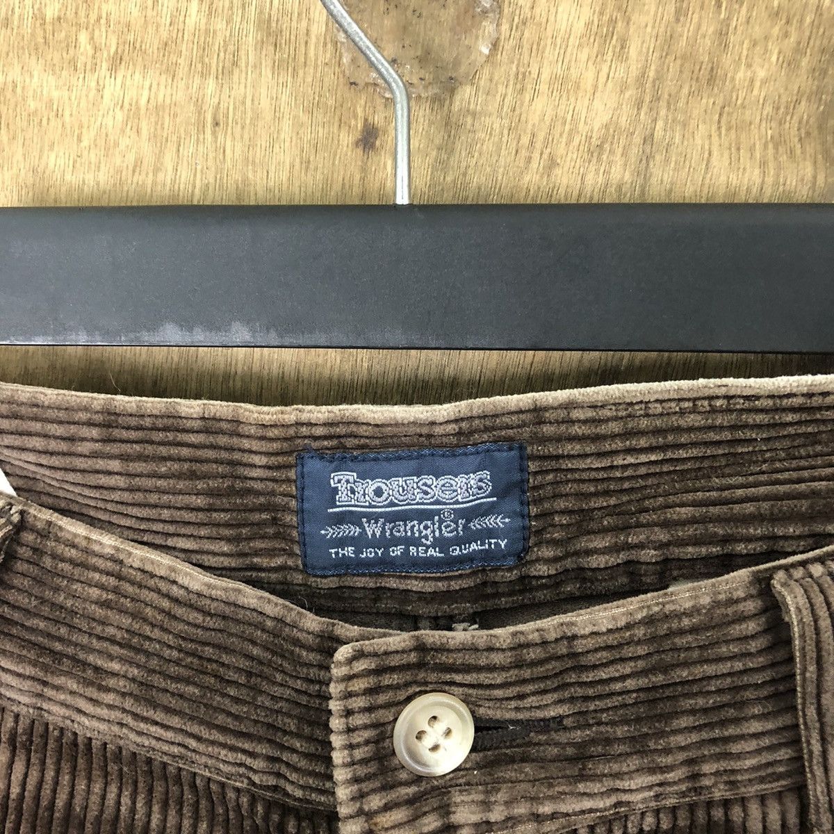 Vintage Wrangler faded Dark Brown Corduroy Casual Pants #6317 Size US 34 / EU 50 - 4 Thumbnail