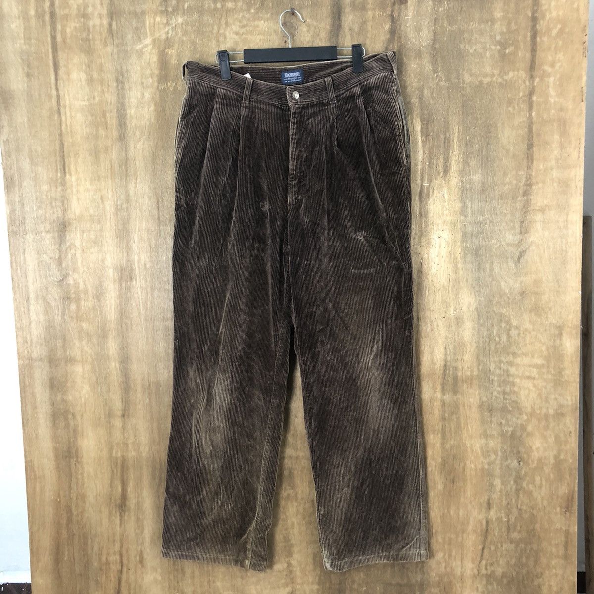 Image of Corduroi Club x Vintage Wrangler Faded Dark Brown Corduroy Casual Pants 6317, Men's (Size 33)