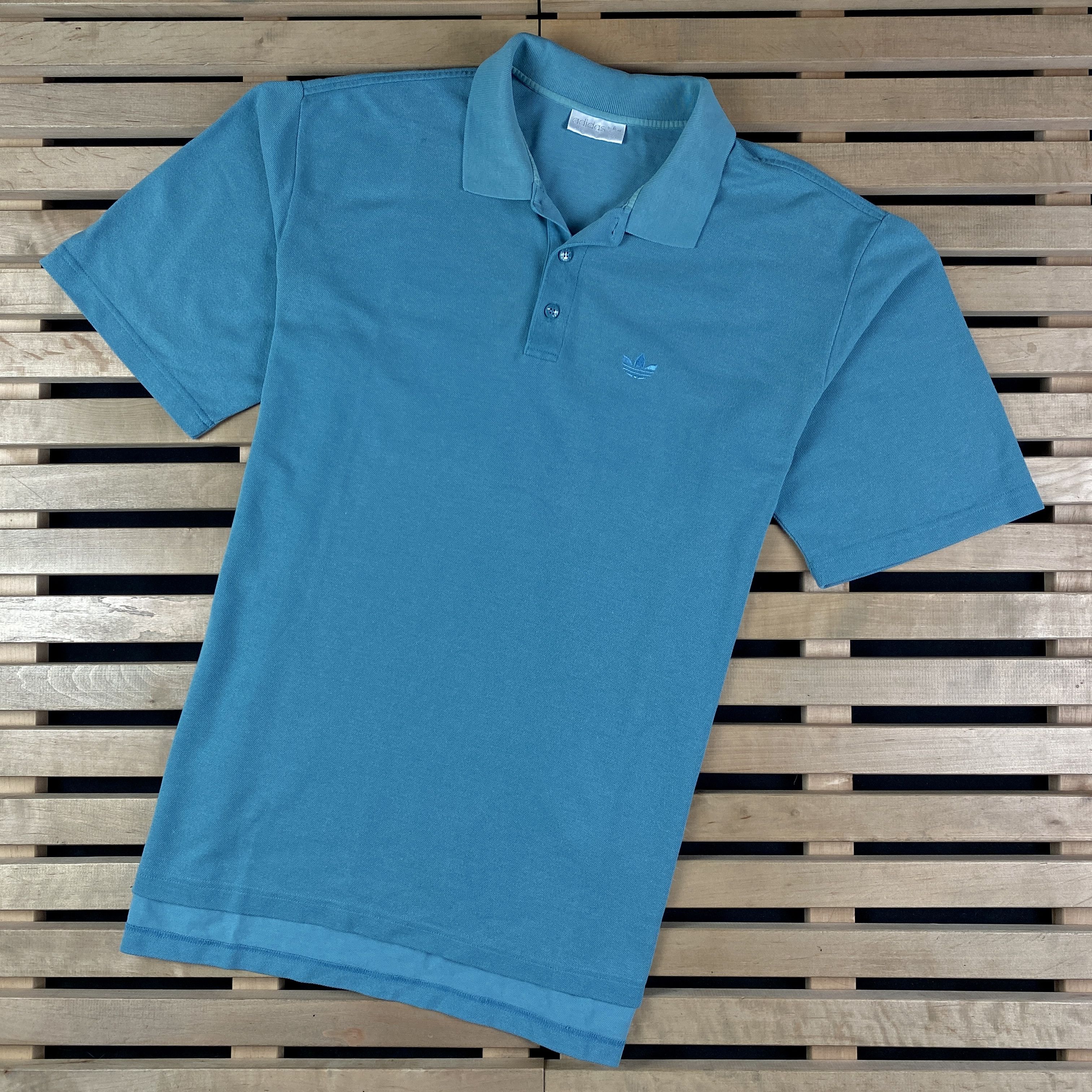 Adidas × Vintage Mens Polo T Shirt Adidas Originals Vintage Size L Size US L / EU 52-54 / 3 - 1 Thumbnail