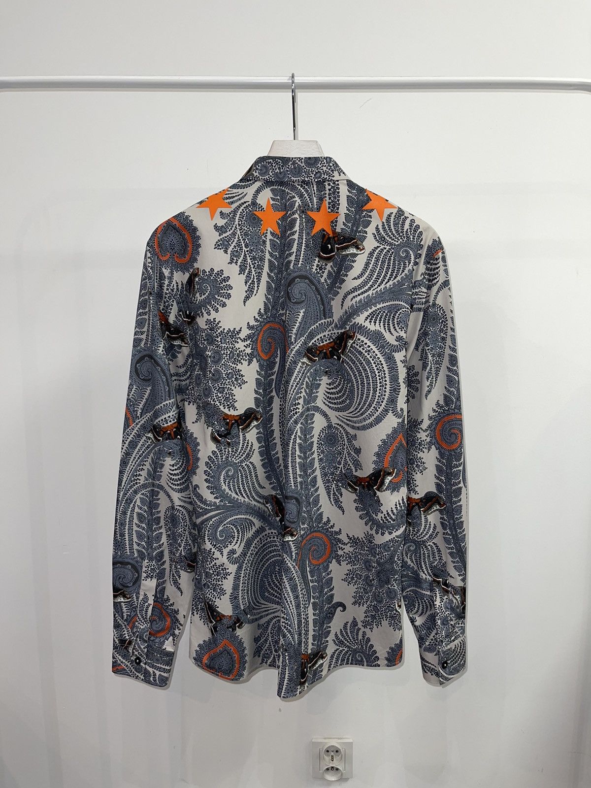 Givenchy Givenchy Paisley Butterfly Abstract All Over Printed Shirt Size US M / EU 48-50 / 2 - 4 Thumbnail