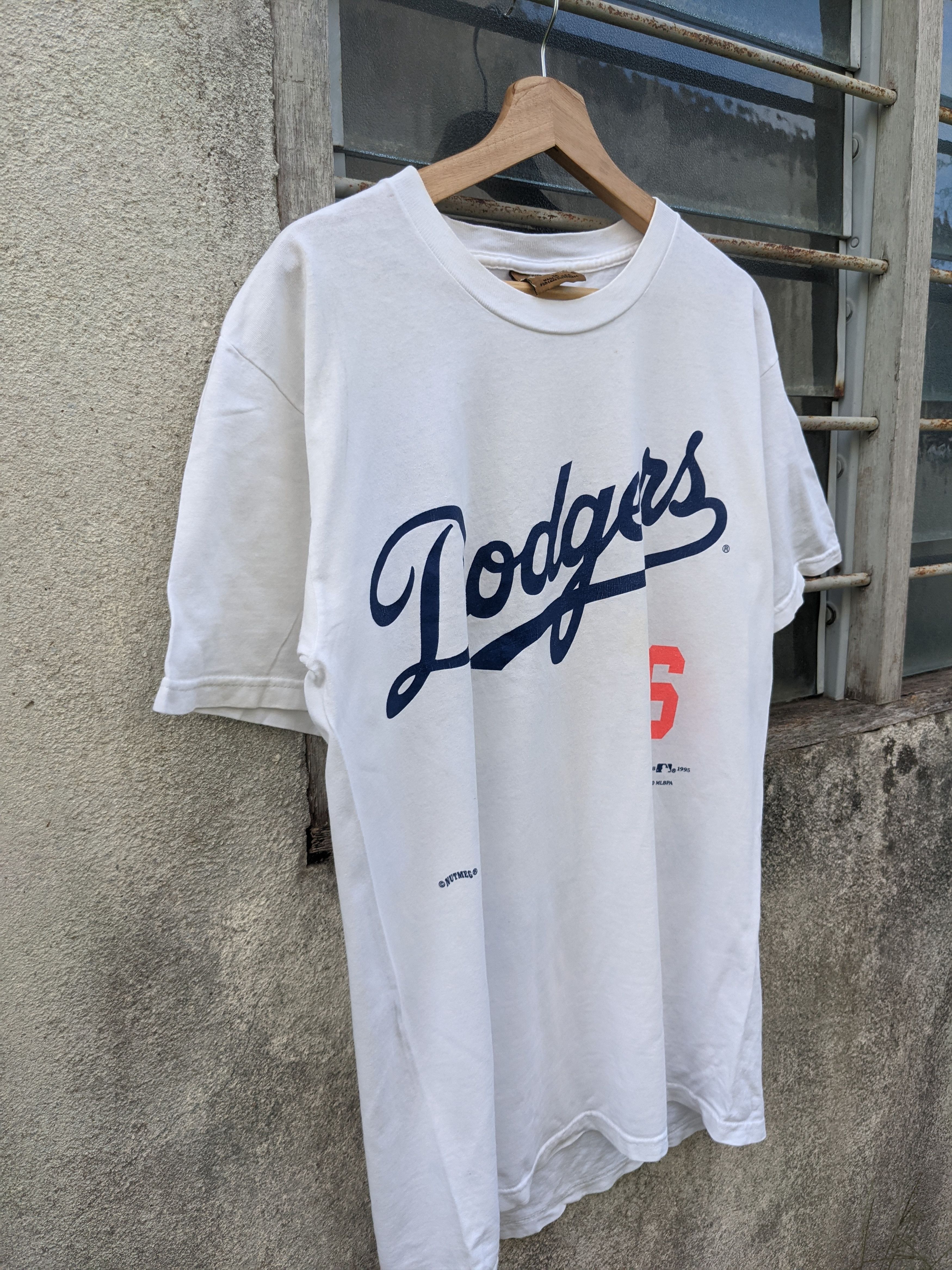 MLB × Nutmeg × Vintage Vintage Nutmeg LA Dodgers Hideo Nomo 16 Size US M / EU 48-50 / 2 - 3 Thumbnail