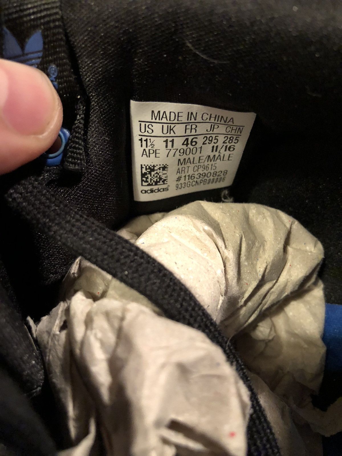 Adidas Colette x Undefeated x EQT Support S.E. Dark Blue 2017 Size US 11.5 / EU 44-45 - 2 Thumbnail