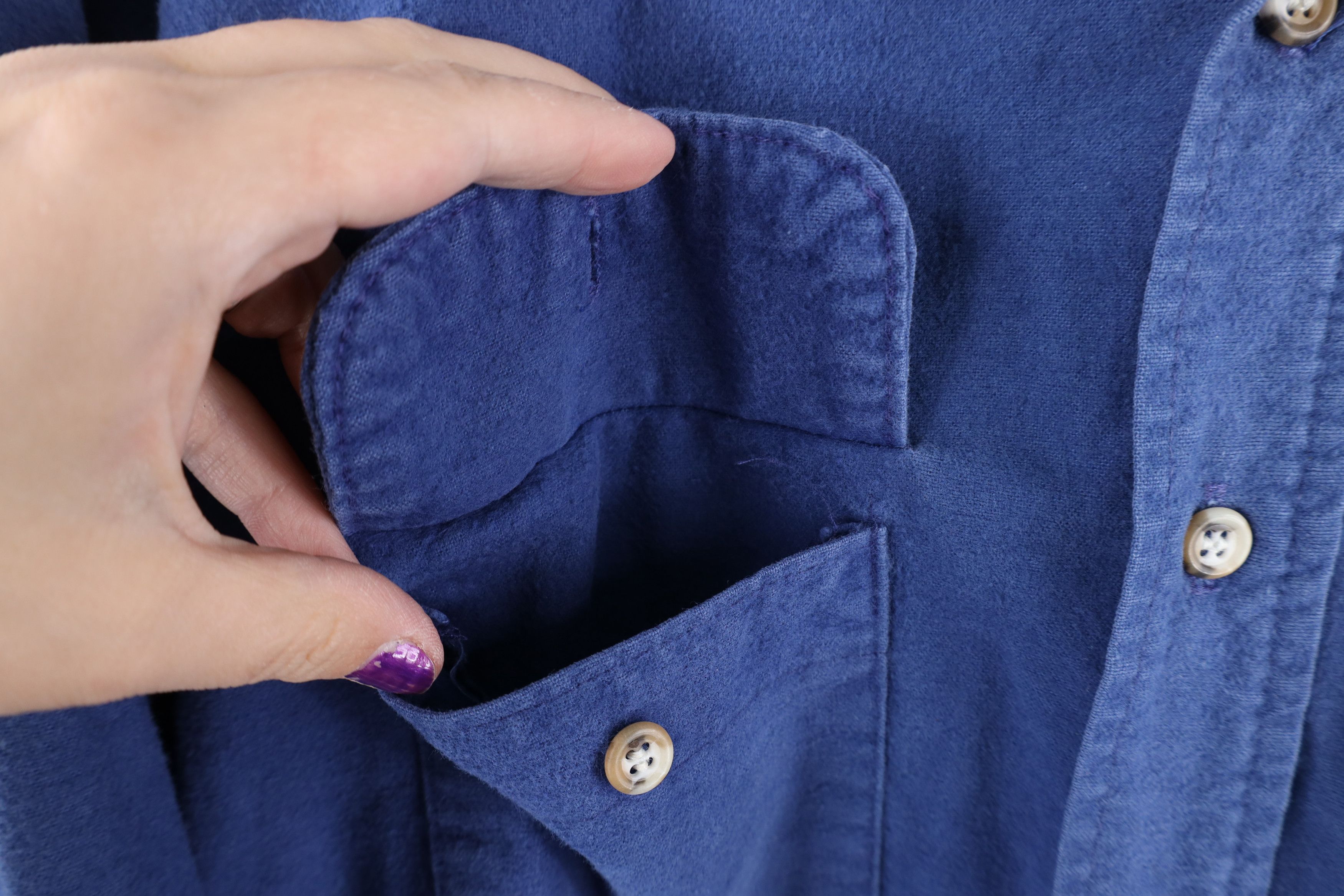 FiveBrother × Vintage Vintage 90s Five Brother Chamois Collared Button Shirt USA Size US XL / EU 56 / 4 - 5 Thumbnail