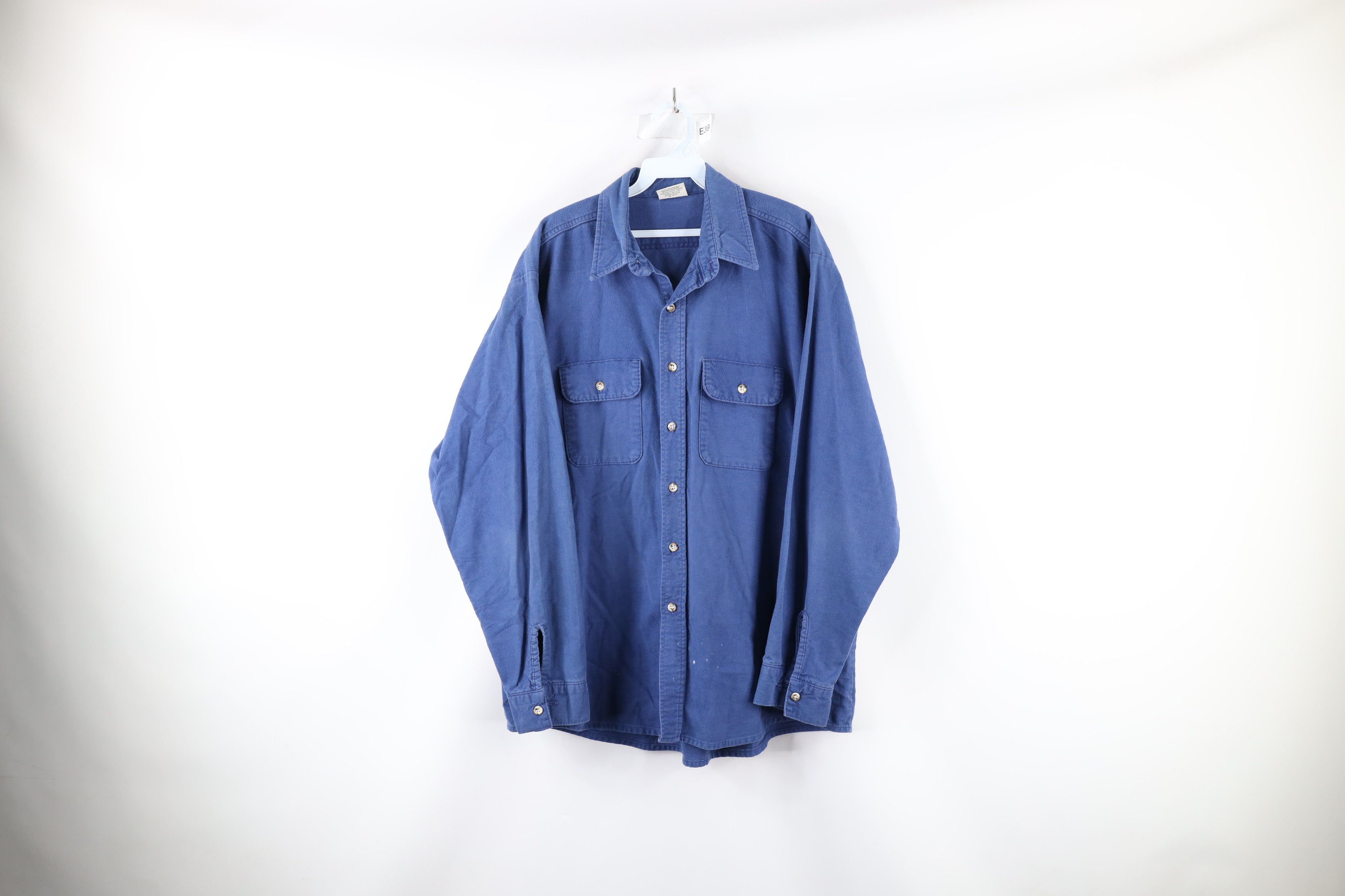 FiveBrother × Vintage Vintage 90s Five Brother Chamois Collared Button Shirt USA Size US XL / EU 56 / 4 - 1 Thumbnail