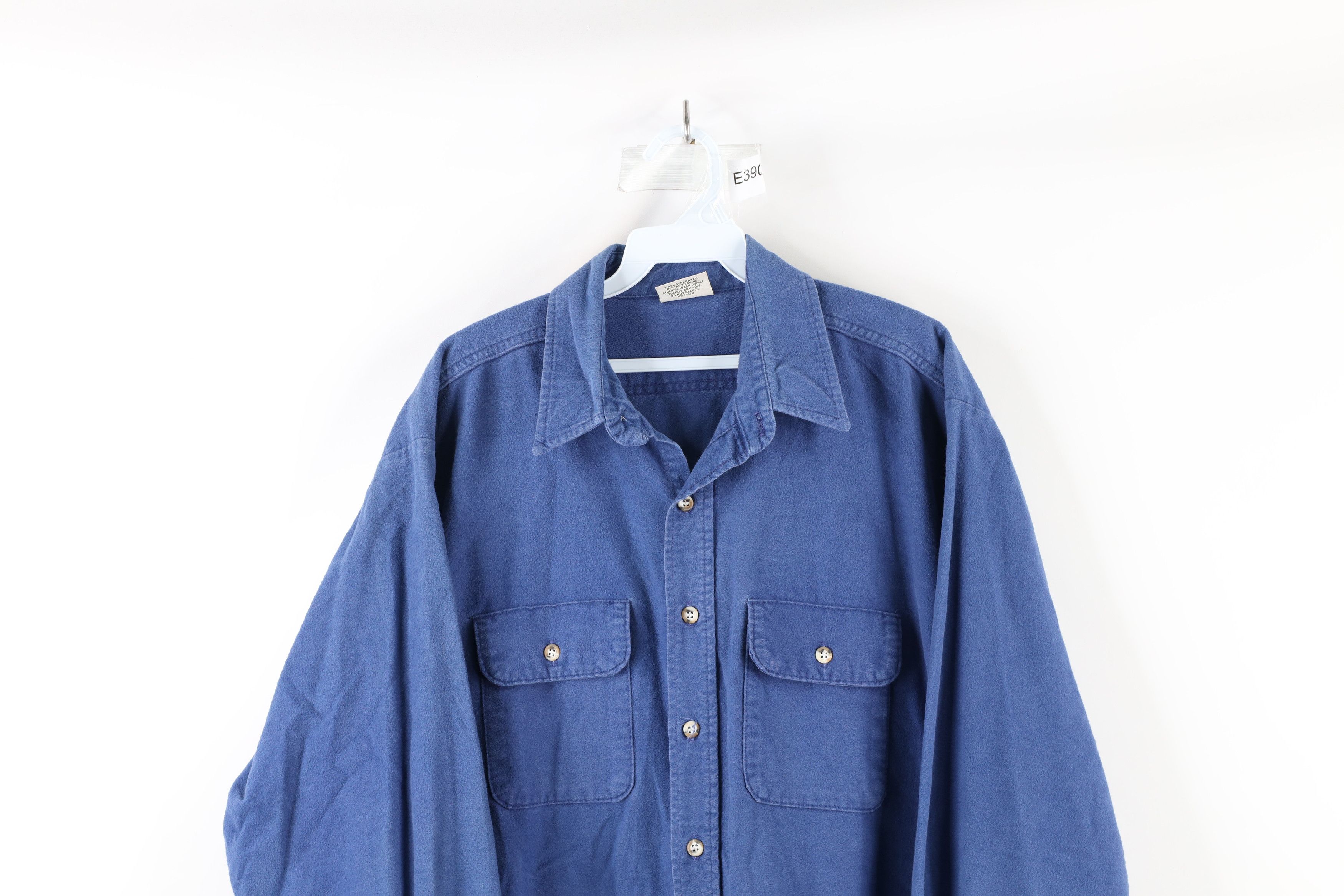 FiveBrother × Vintage Vintage 90s Five Brother Chamois Collared Button Shirt USA Size US XL / EU 56 / 4 - 2 Thumbnail