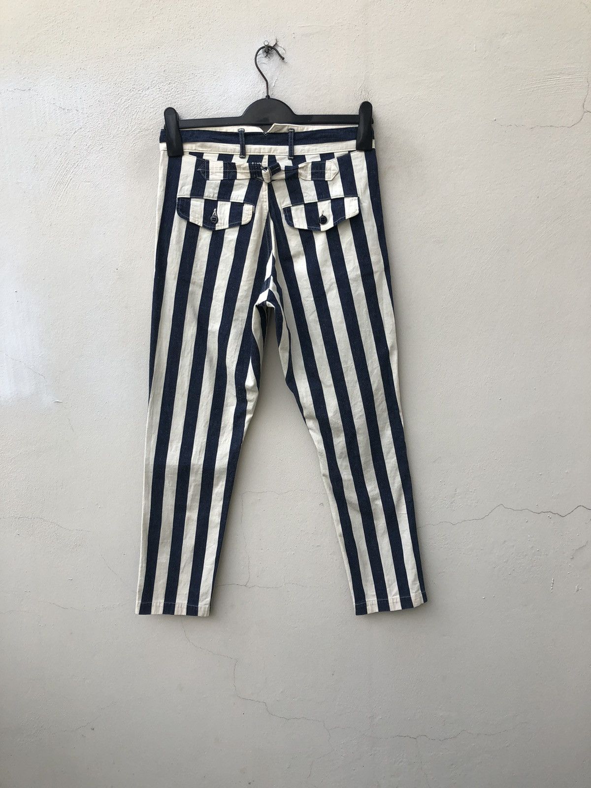 Japanese Brand × Spellbound Spellbound D.M.G Japan Vertical Border Striped Trouser Pant Size US 28 / EU 44 - 9 Thumbnail