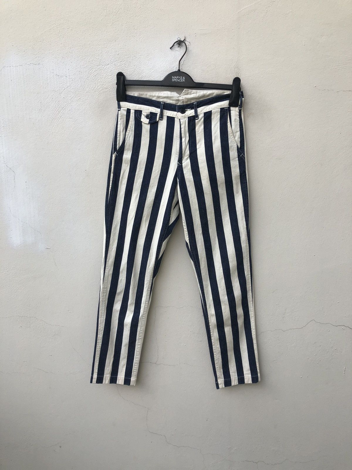 image of Spellbound D.m.g Japan Vertical Border Striped Trouser Pant, Men's (Size 28)