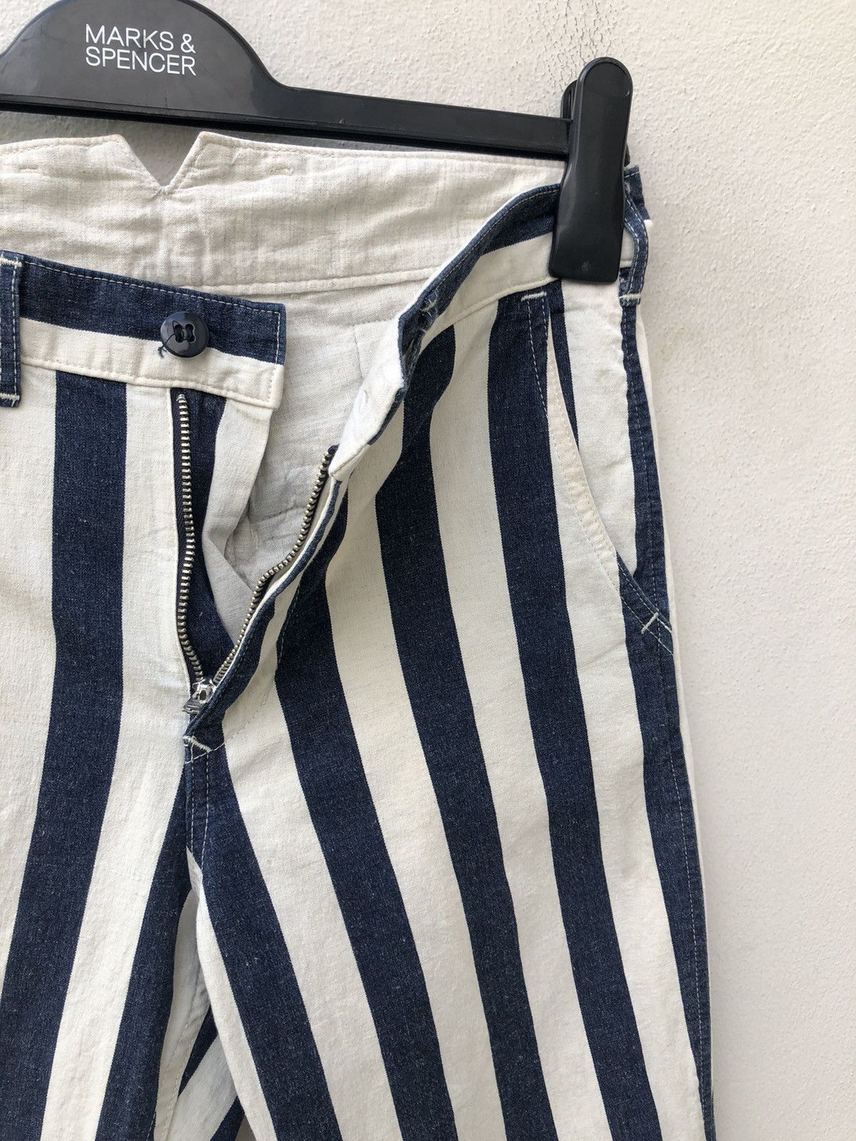 Japanese Brand × Spellbound Spellbound D.M.G Japan Vertical Border Striped Trouser Pant Size US 28 / EU 44 - 6 Thumbnail