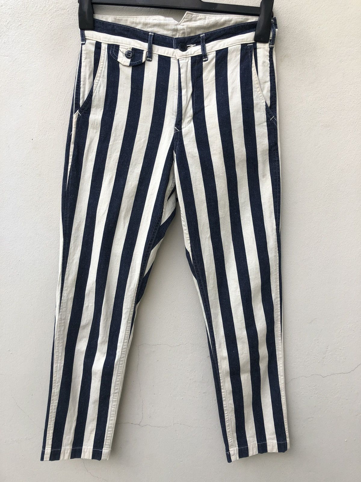 Japanese Brand × Spellbound Spellbound D.M.G Japan Vertical Border Striped Trouser Pant Size US 28 / EU 44 - 2 Thumbnail