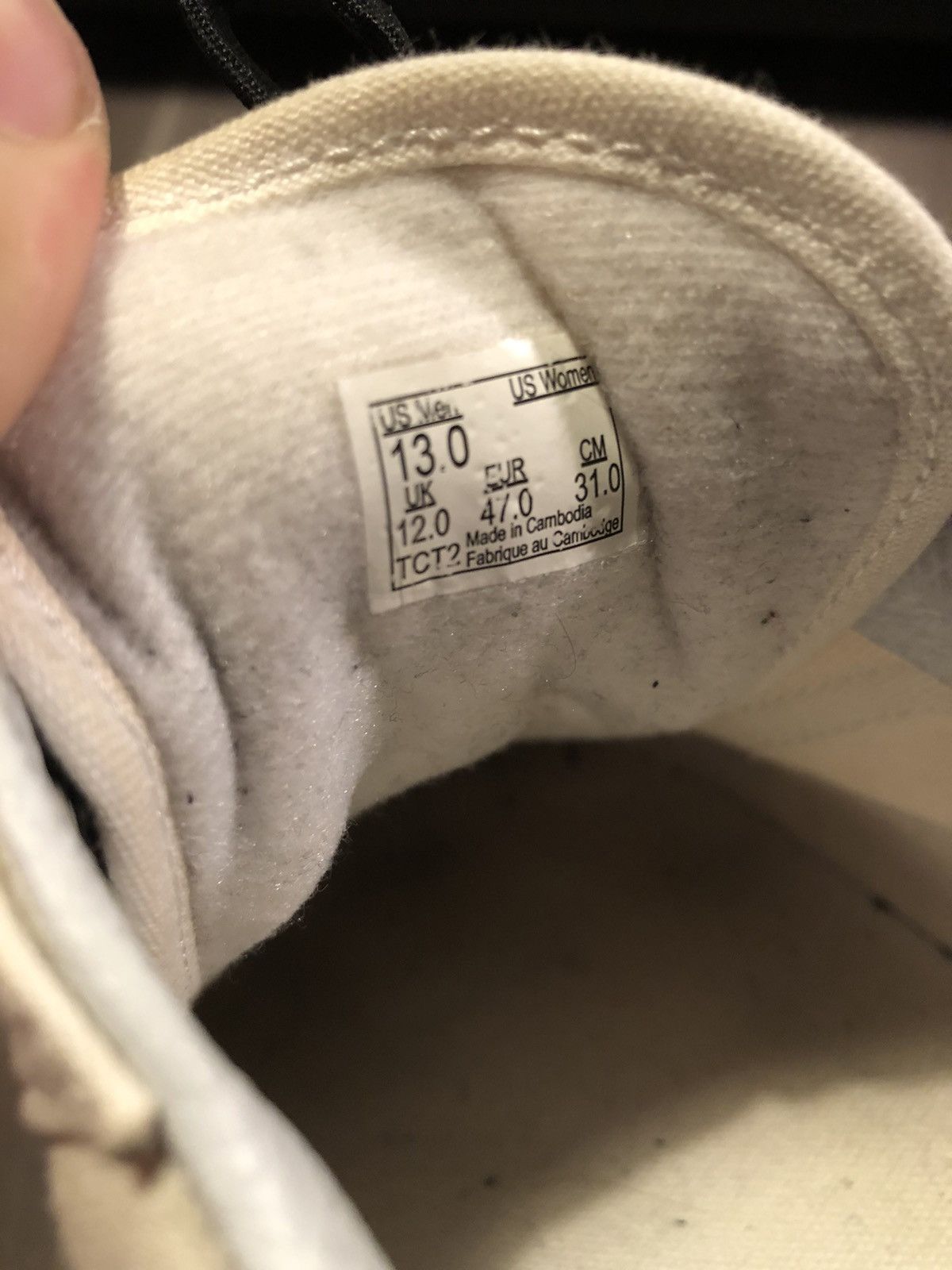Vans Triple white Vans OldSkool Size US 13 / EU 46 - 2 Thumbnail