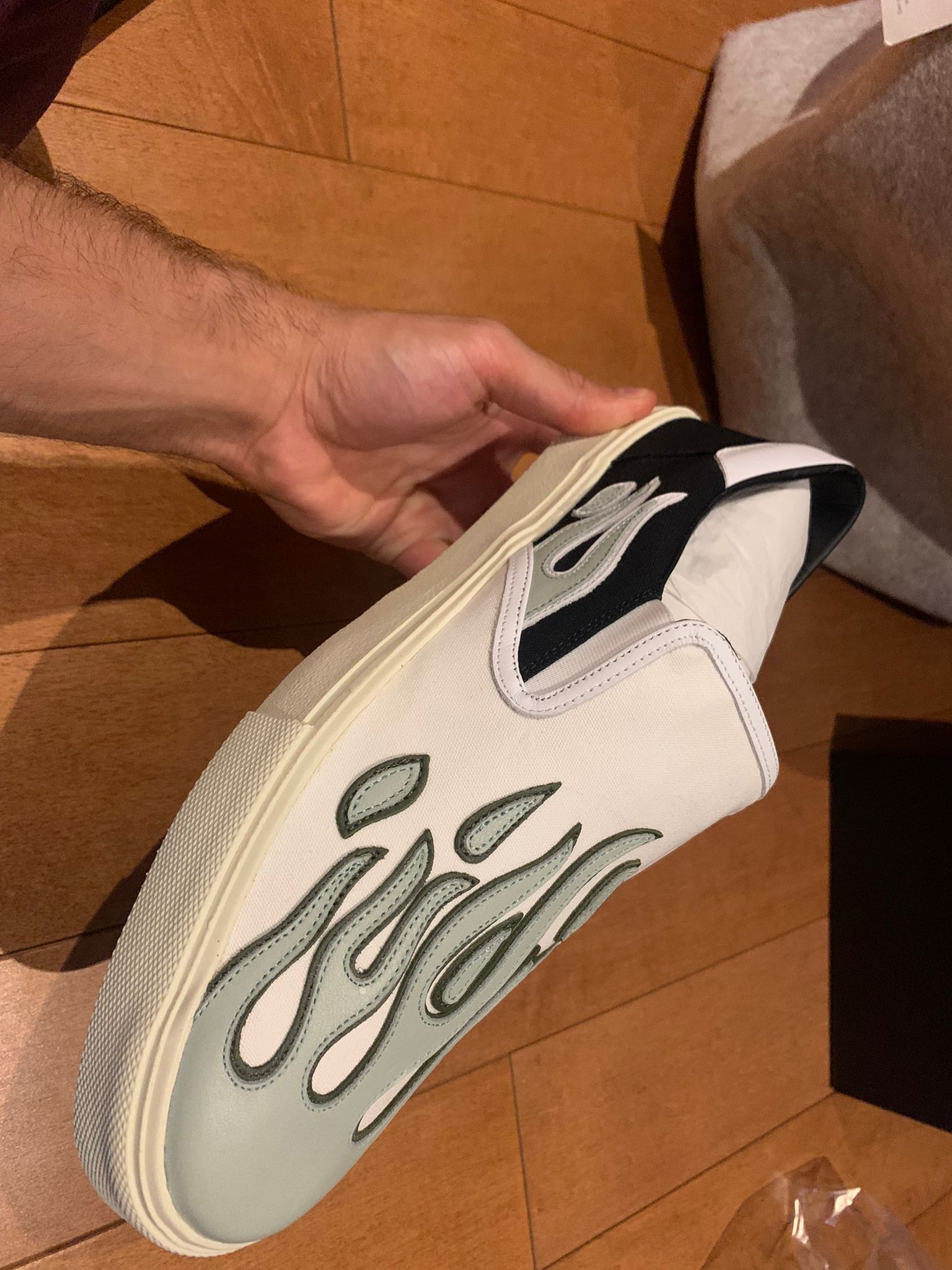 Amiri Flame Slip On Sneakers Size US 8 / EU 41 - 6 Thumbnail