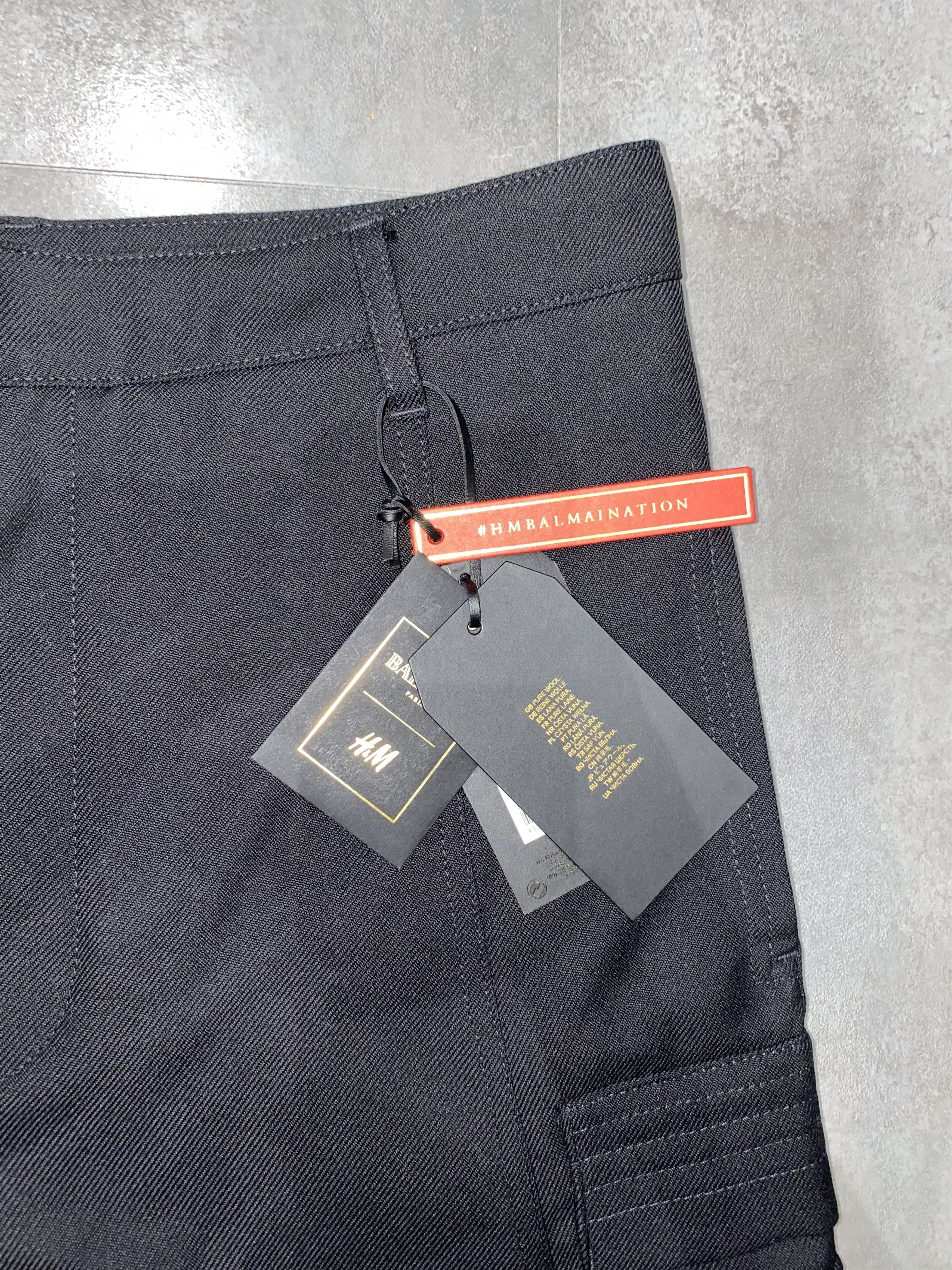 Balmain DSWT! SS15 Balmain X H&M Wool Cargo Zipped Pants Size US 34 / EU 50 - 9 Thumbnail