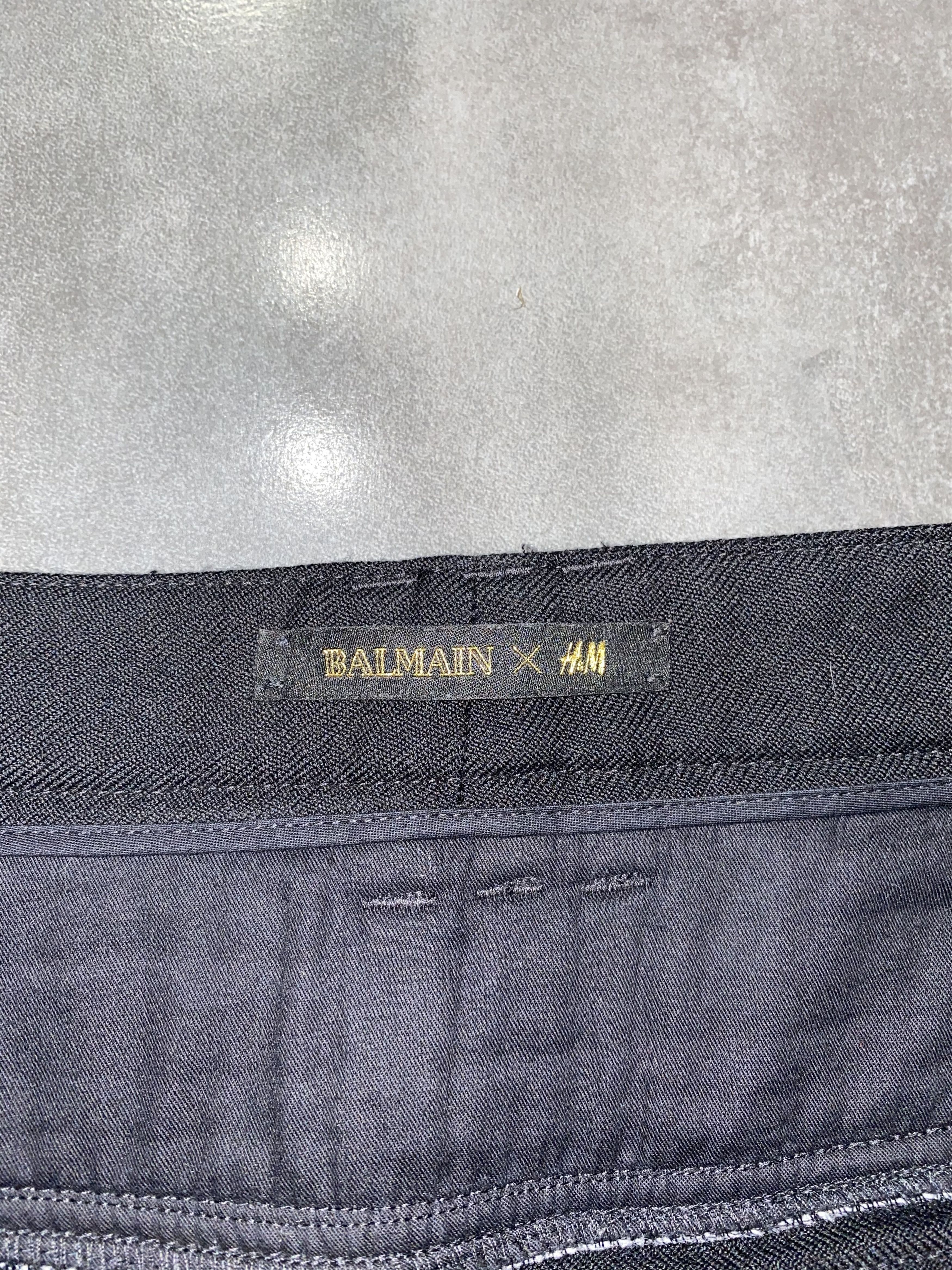 Balmain DSWT! SS15 Balmain X H&M Wool Cargo Zipped Pants Size US 34 / EU 50 - 10 Thumbnail