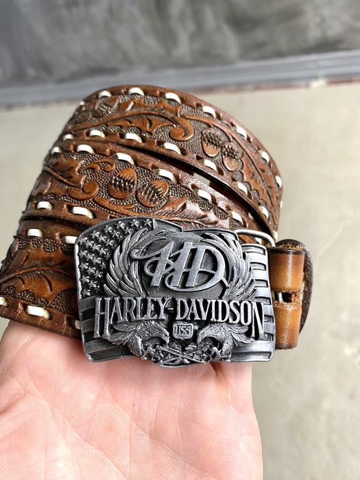 Harley Davidson Vintage 1989 Harley Davidson Belt Cowboy Style Hype Grailed