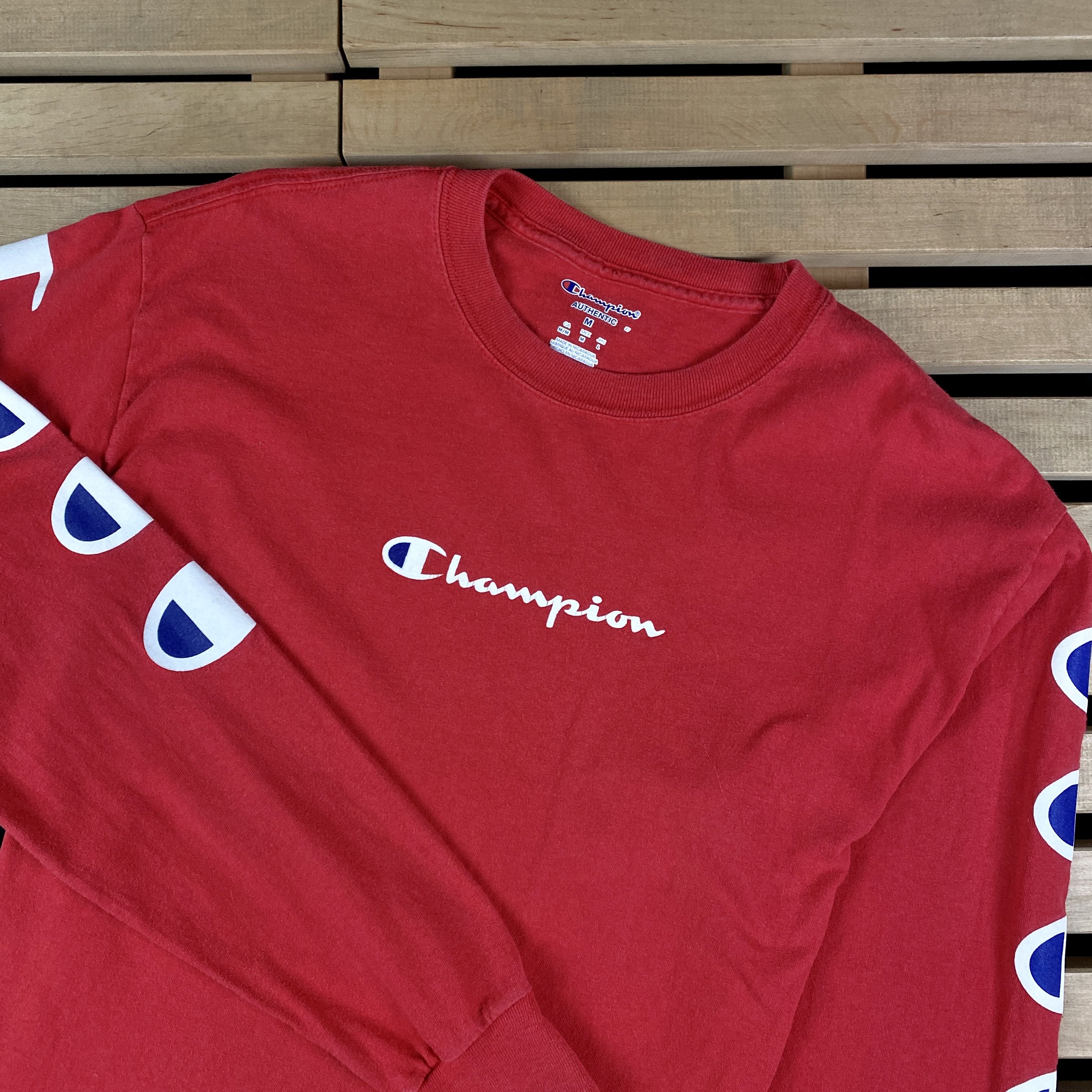 Champion × Vintage Mens Long Sleeve Sweatshirt Champion Vintage Size M Size US M / EU 48-50 / 2 - 2 Thumbnail