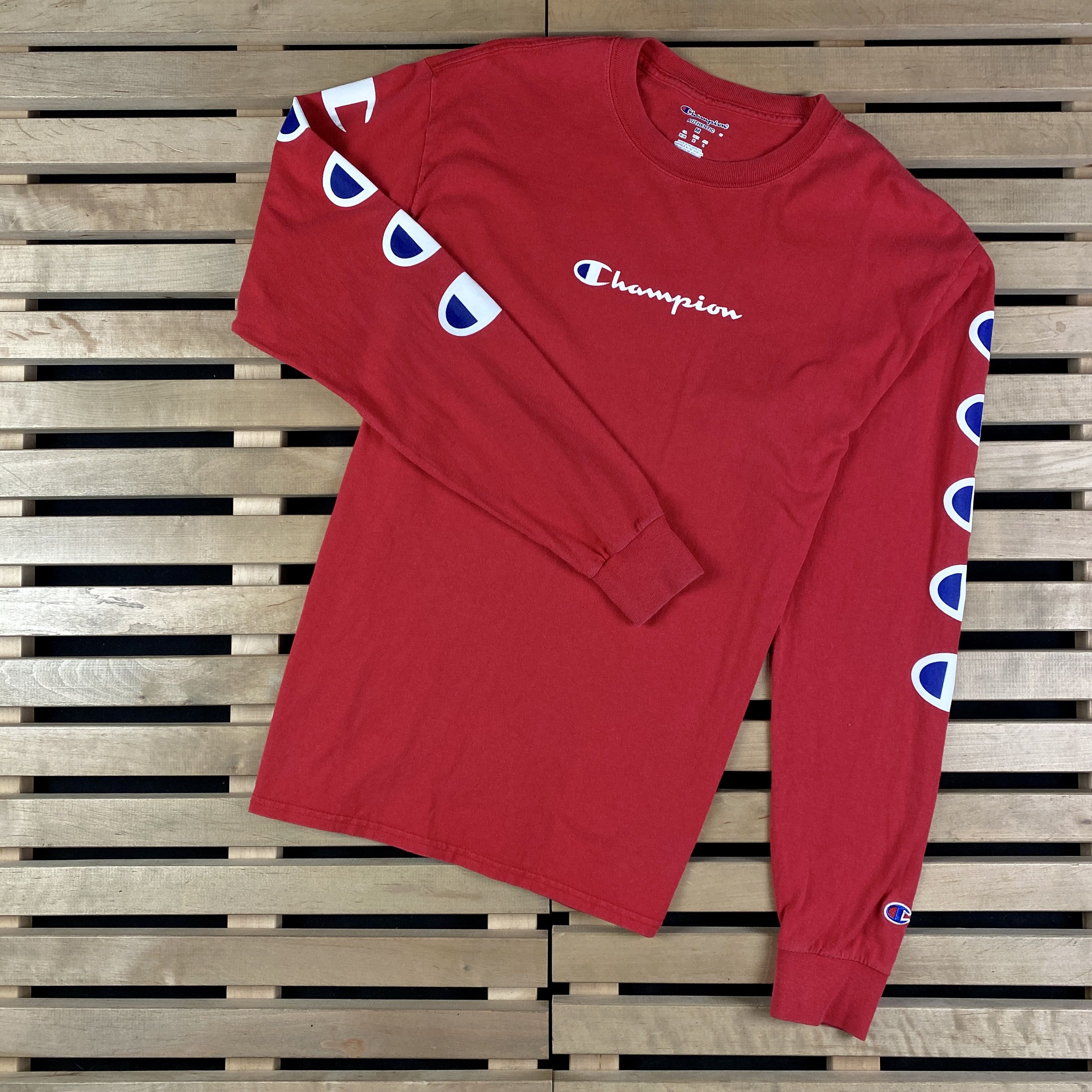Champion × Vintage Mens Long Sleeve Sweatshirt Champion Vintage Size M Size US M / EU 48-50 / 2 - 1 Thumbnail
