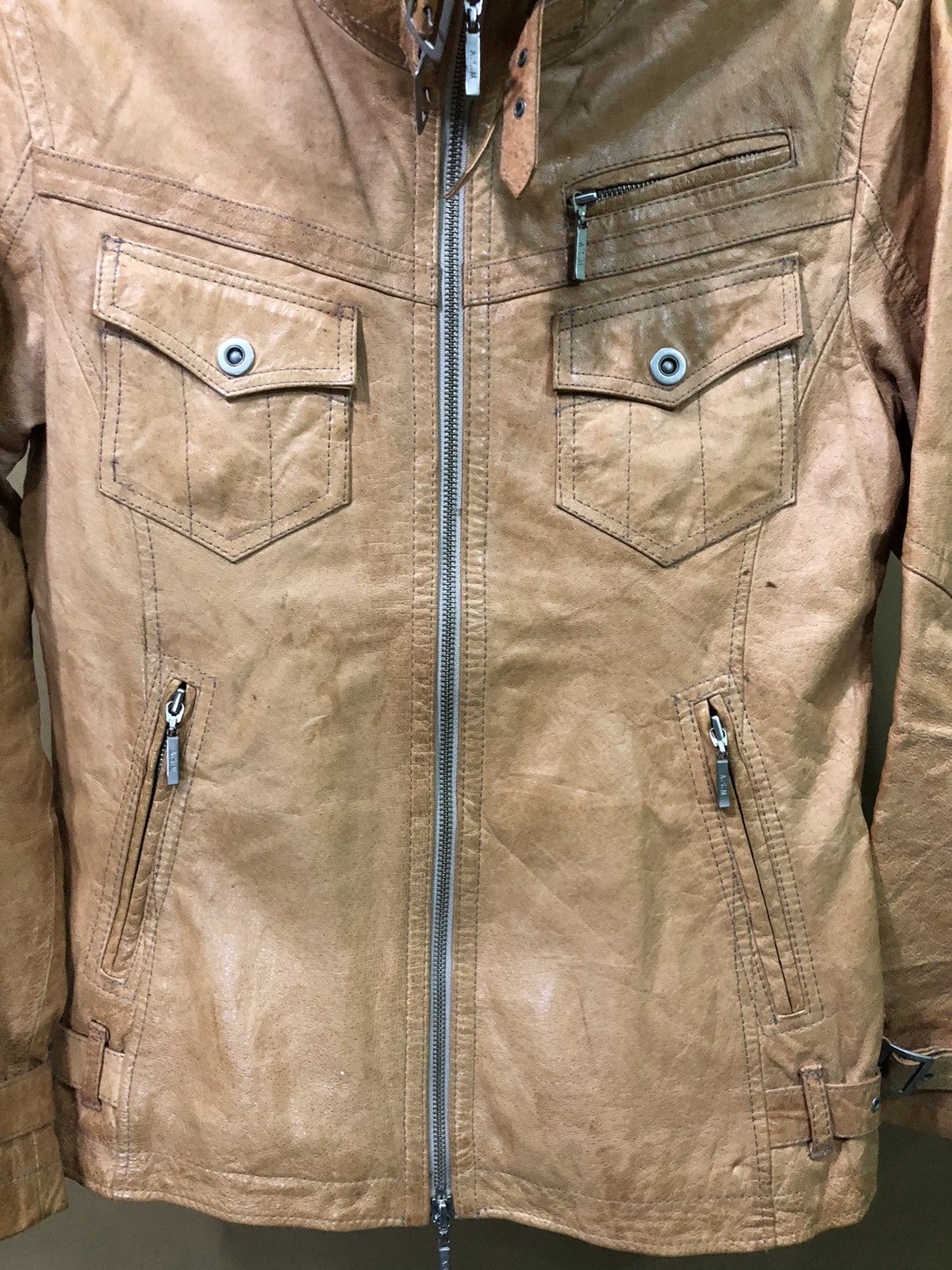 Vintage Vintage A.S.M Leather Jacket Size US M / EU 48-50 / 2 - 5 Thumbnail