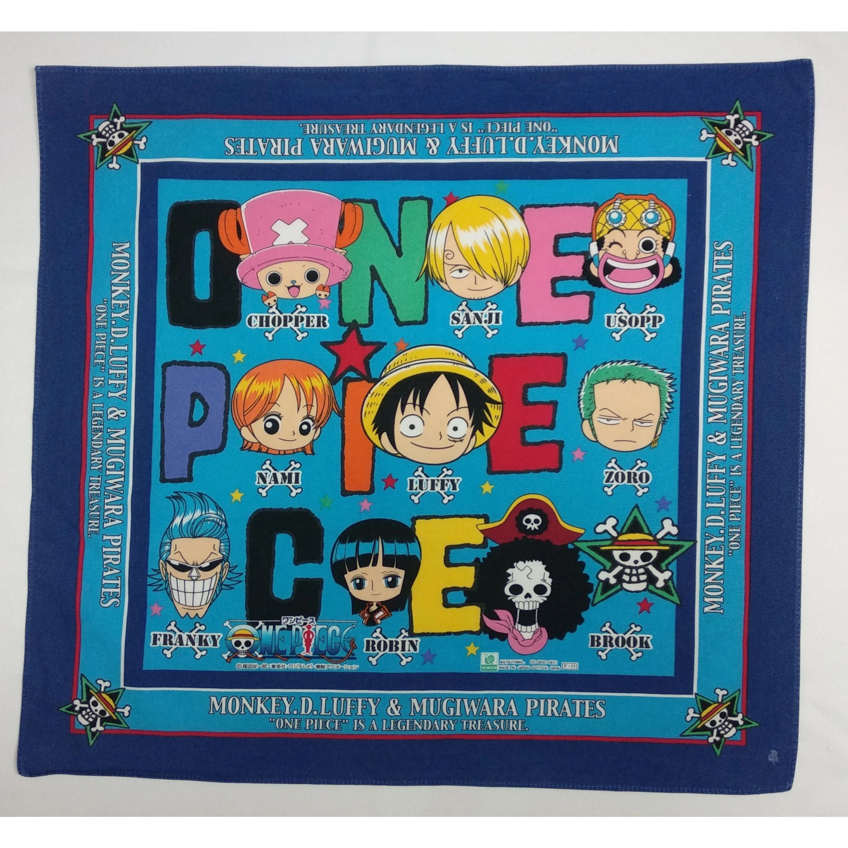 Anime × Japanese Brand × One Piece One Piece Character Handkerchief - HK122 Size ONE SIZE - 1 Thumbnail