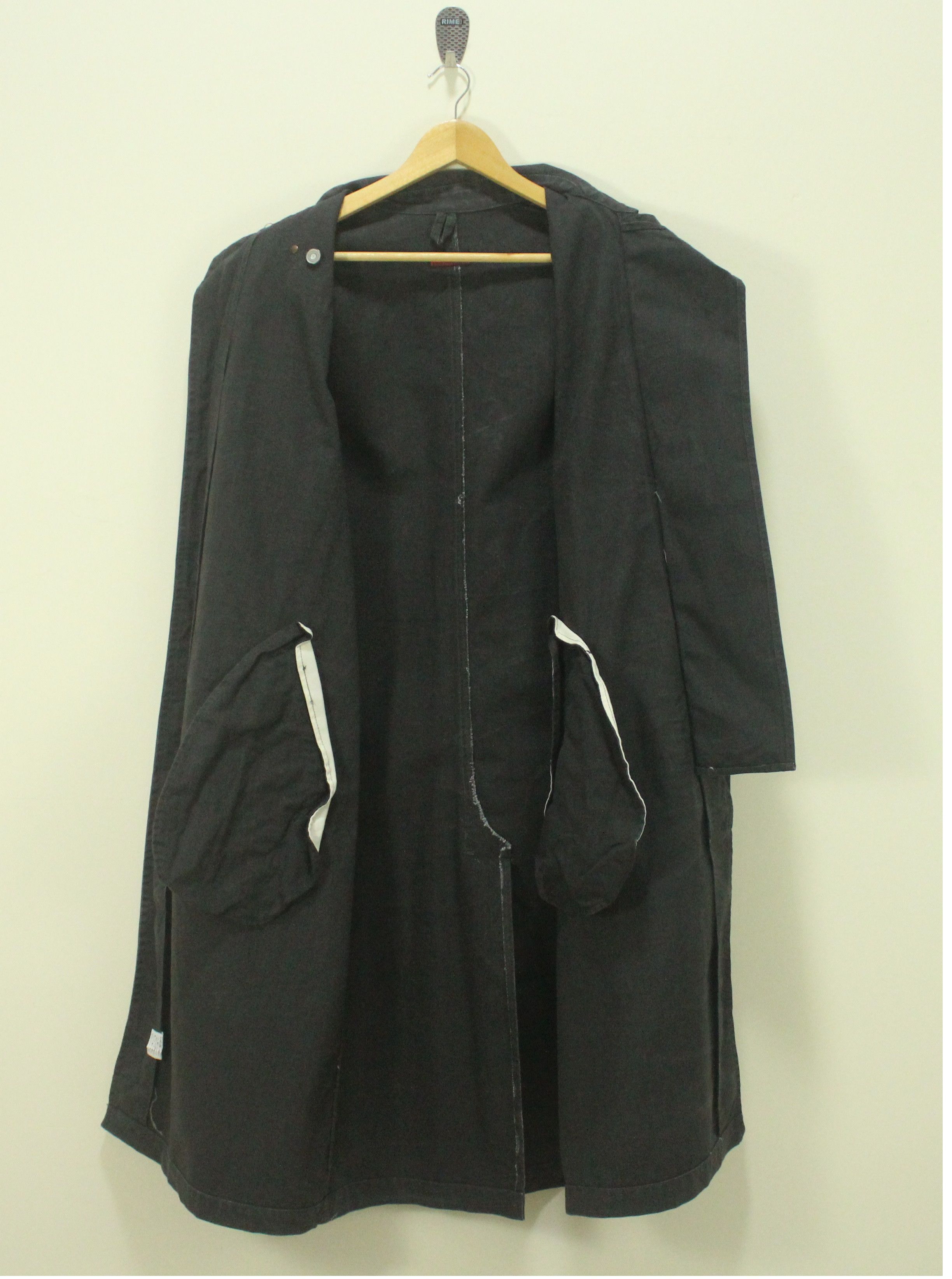 Japanese Brand × Johnbull JOHN BULL Overcoat Work Long Coat Black Overcoat Faded Size US M / EU 48-50 / 2 - 6 Thumbnail