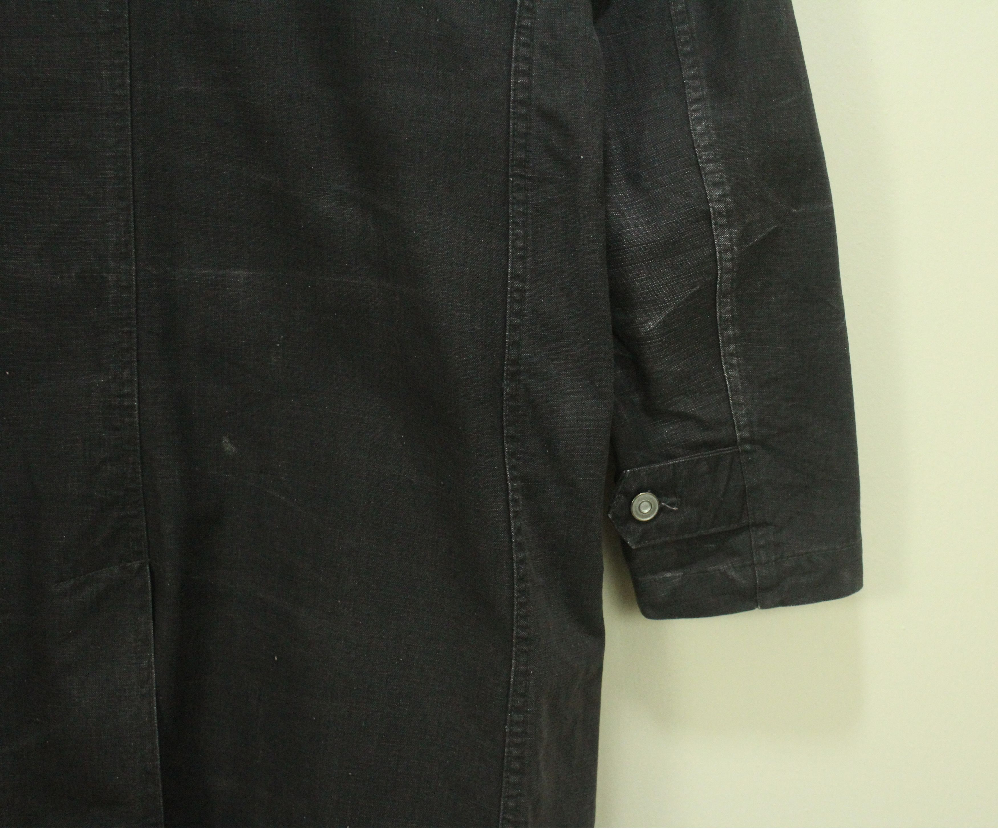 Japanese Brand × Johnbull JOHN BULL Overcoat Work Long Coat Black Overcoat Faded Size US M / EU 48-50 / 2 - 4 Thumbnail