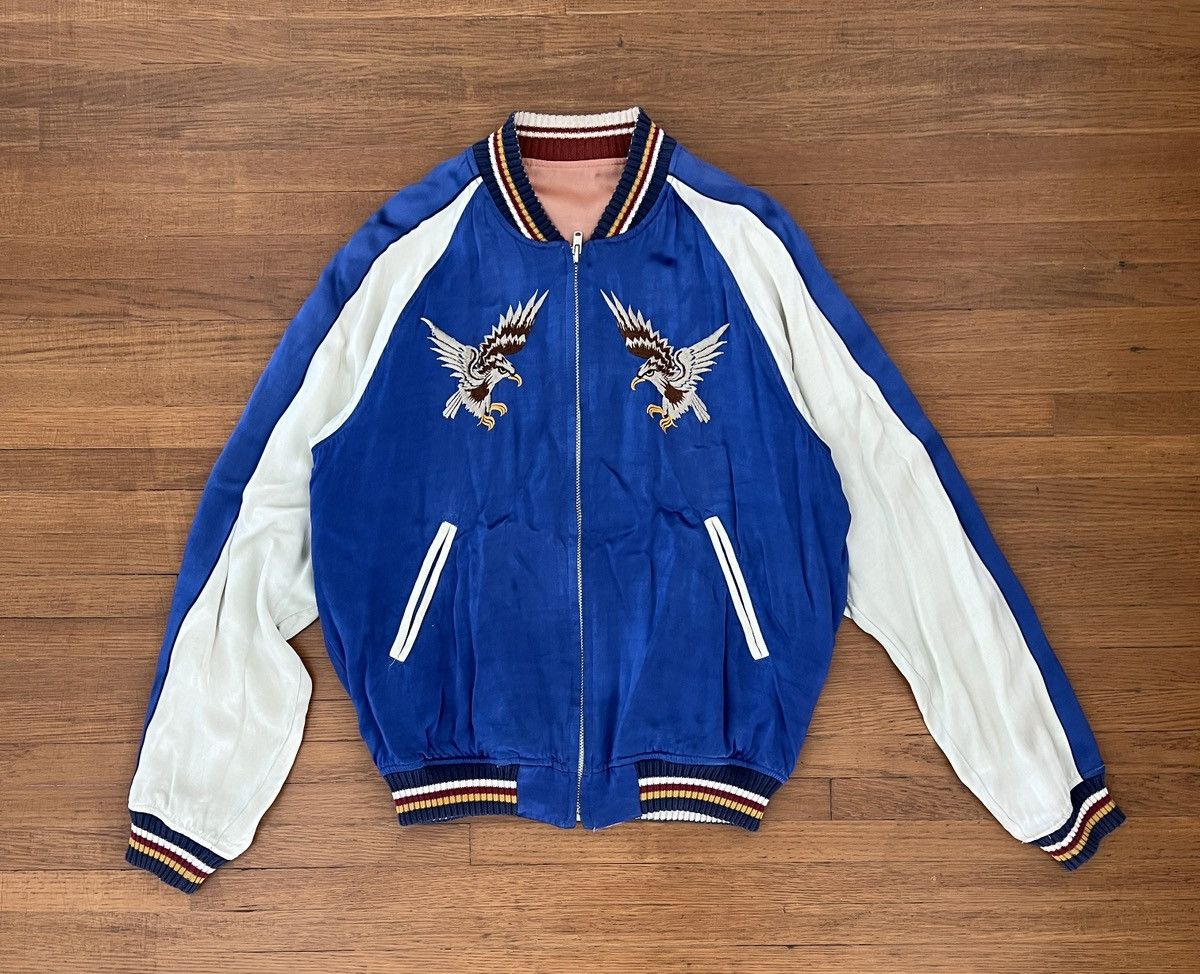 The Flat Head The Flat Head Sukajan Satin Reversible Souvenir jacket