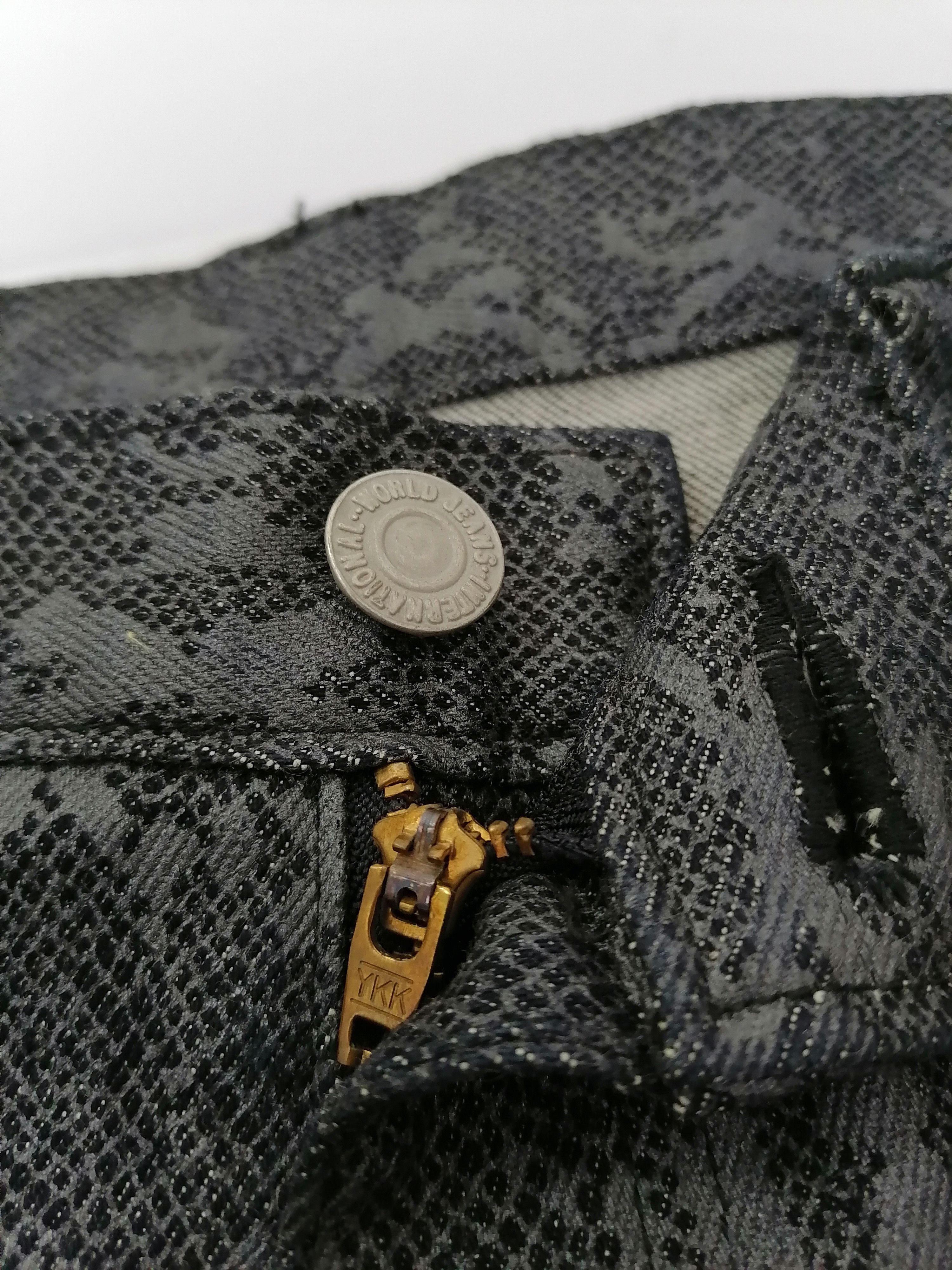 Designer × Japanese Brand Vintage Dark Phyton Luxury Design Jeans Size US 32 / EU 48 - 3 Thumbnail