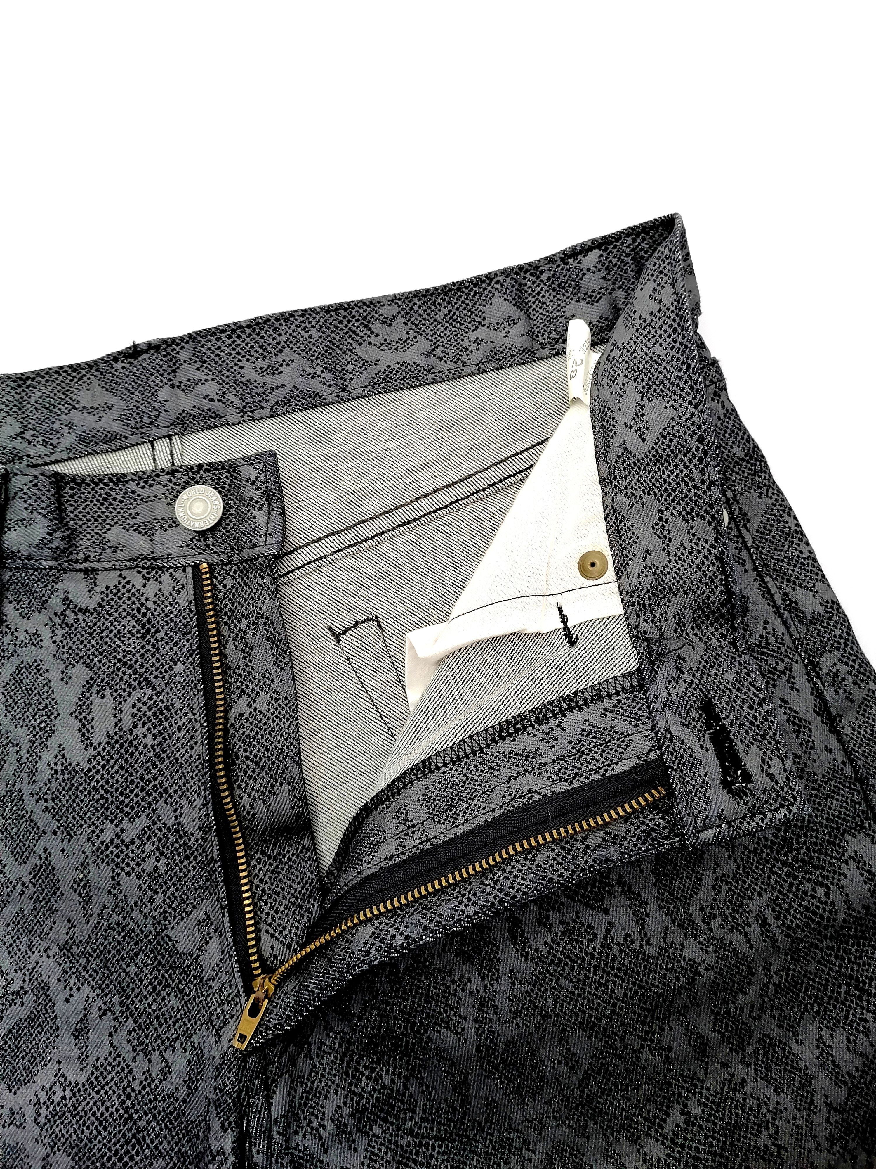 Designer × Japanese Brand Vintage Dark Phyton Luxury Design Jeans Size US 32 / EU 48 - 4 Thumbnail