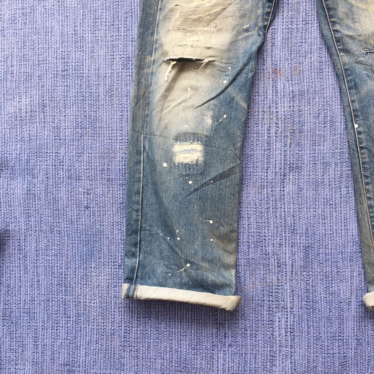 Japanese Brand distressed denim Size US 33 - 4 Thumbnail