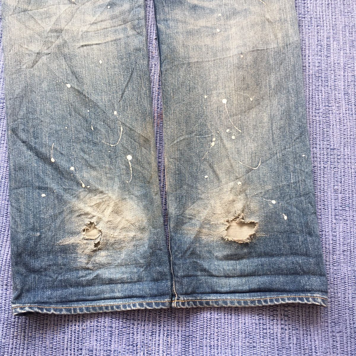 Japanese Brand distressed denim Size US 33 - 10 Thumbnail