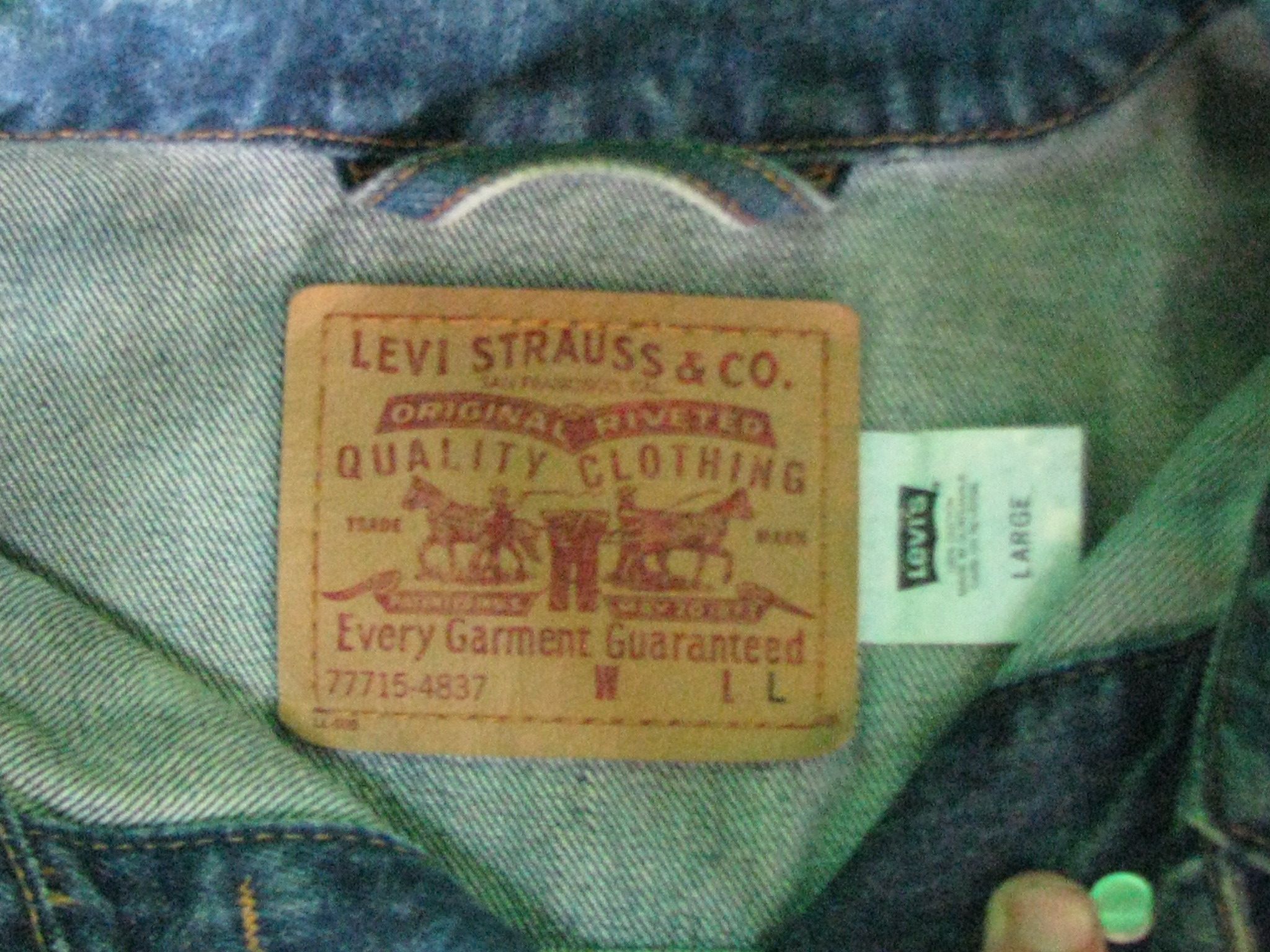 Levi's Levi's Custom Parrot Graphic Acid-Wash Denim Jacket Size US L / EU 52-54 / 3 - 3 Thumbnail