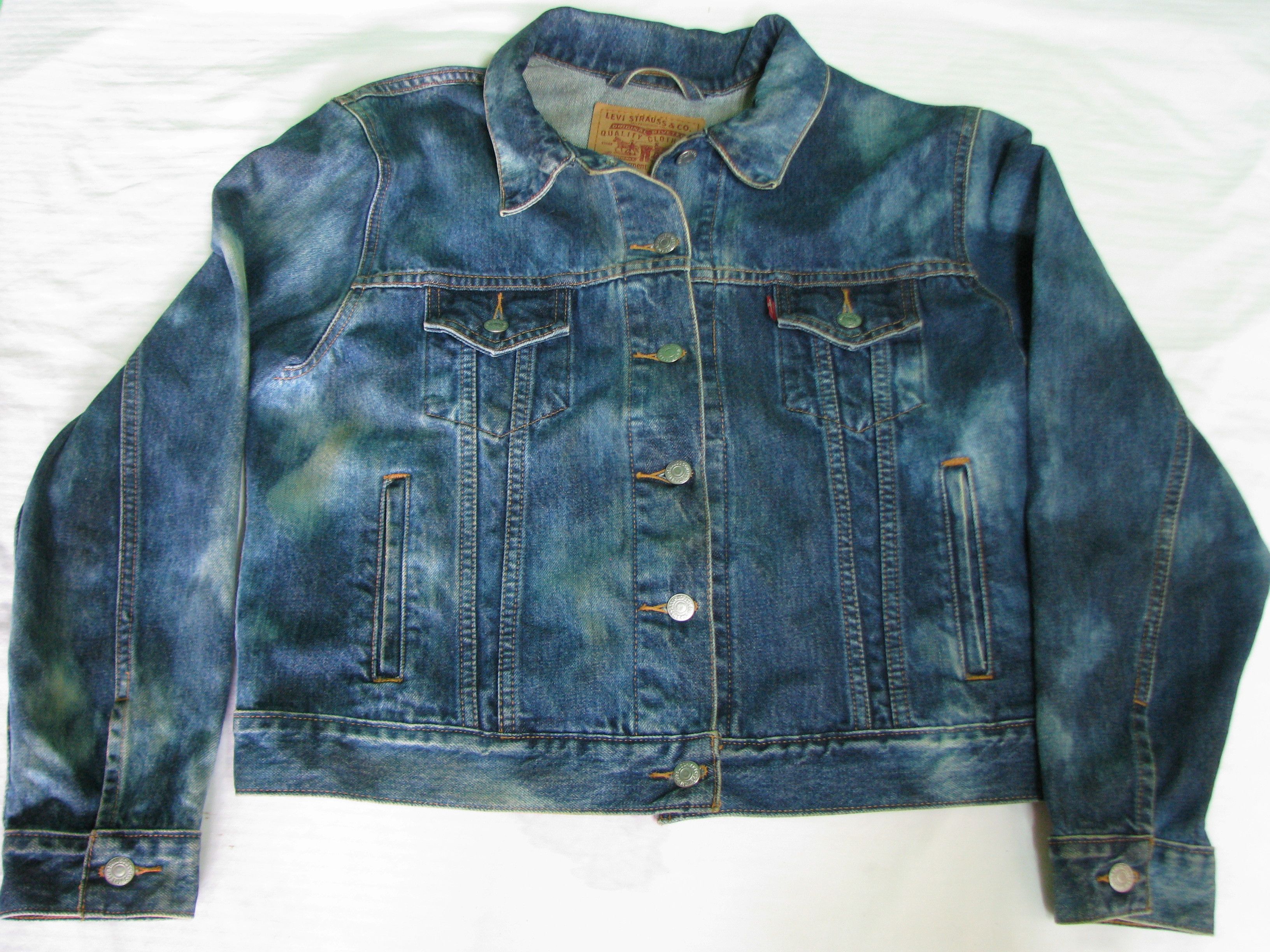 Levi's Levi's Custom Parrot Graphic Acid-Wash Denim Jacket Size US L / EU 52-54 / 3 - 5 Thumbnail