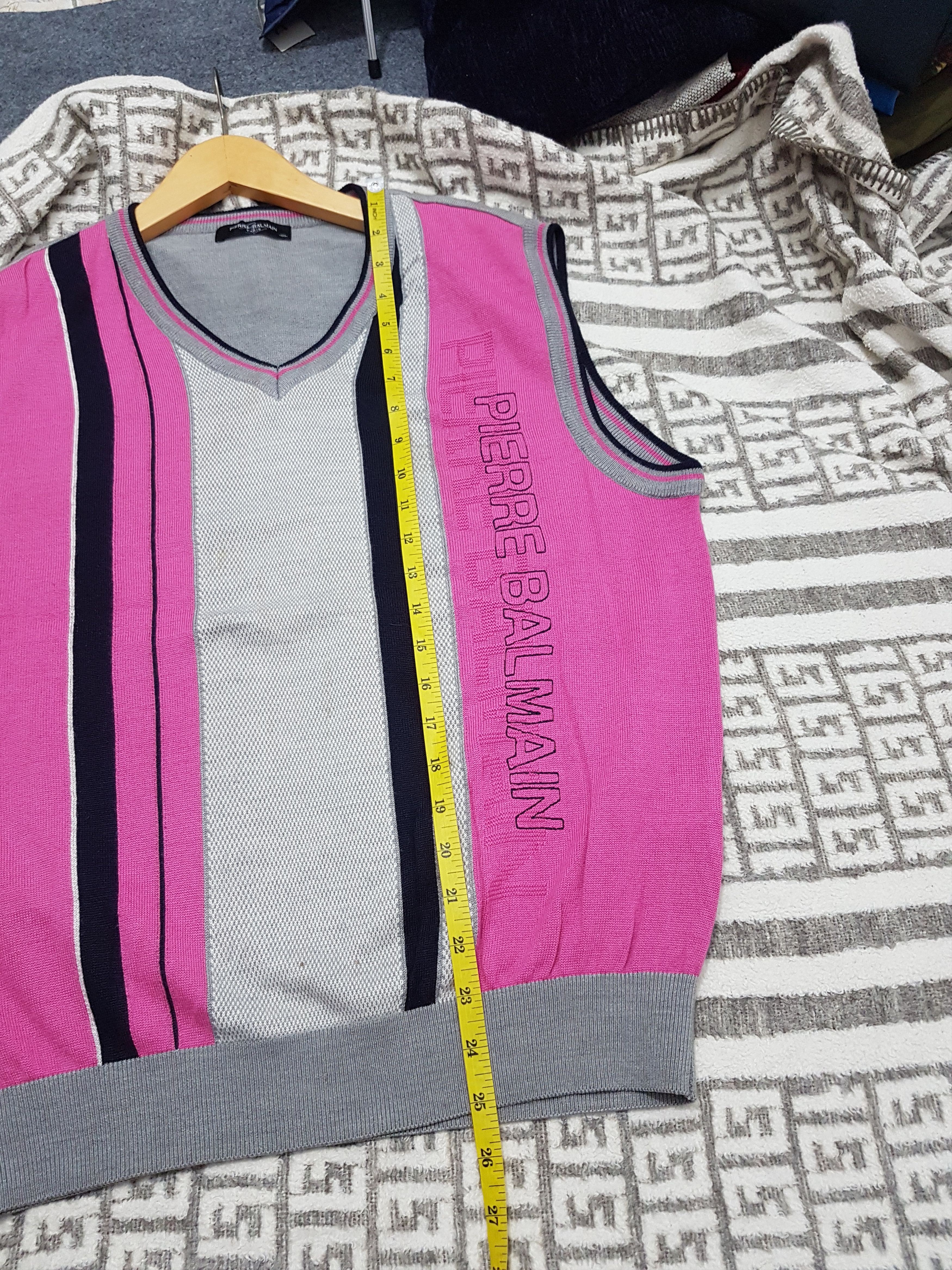Balmain Vintage Balmain Spellout Big Logo Wool Knitwear Size US M / EU 48-50 / 2 - 6 Thumbnail