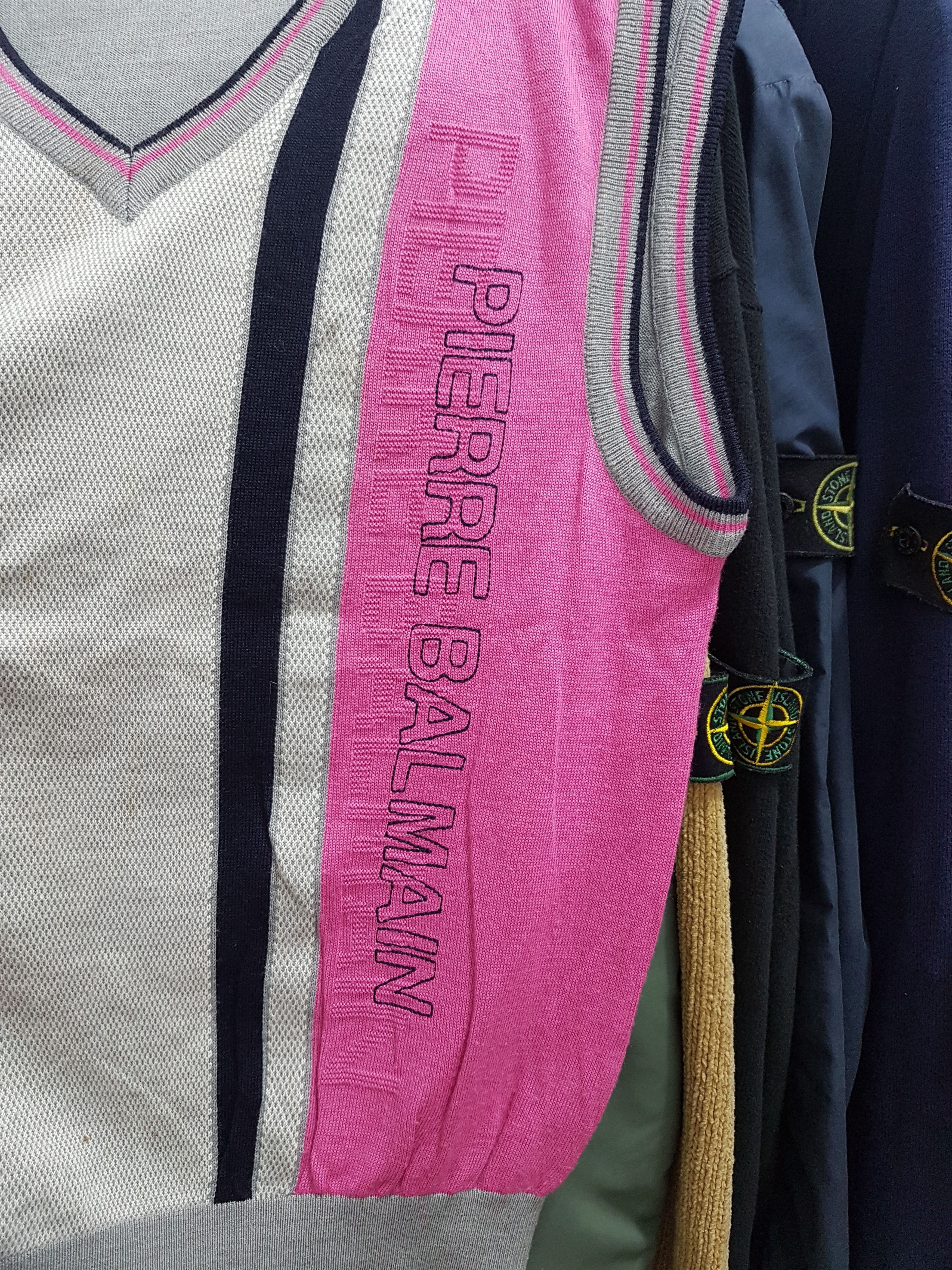 Balmain Vintage Balmain Spellout Big Logo Wool Knitwear Size US M / EU 48-50 / 2 - 3 Thumbnail