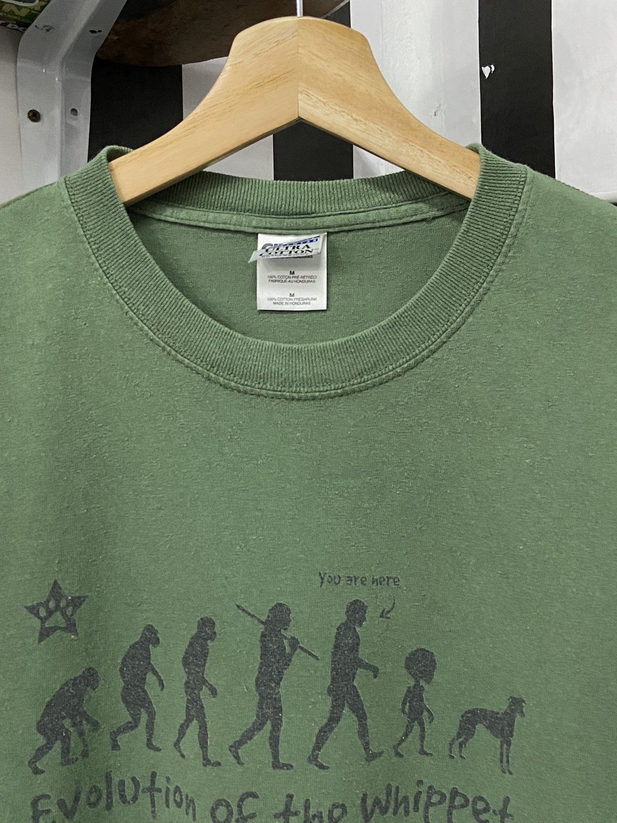 Arts & Science × Vintage Vintage Human Evolution Of The Whippet Darwin Theory Tshirt Size US M / EU 48-50 / 2 - 6 Thumbnail