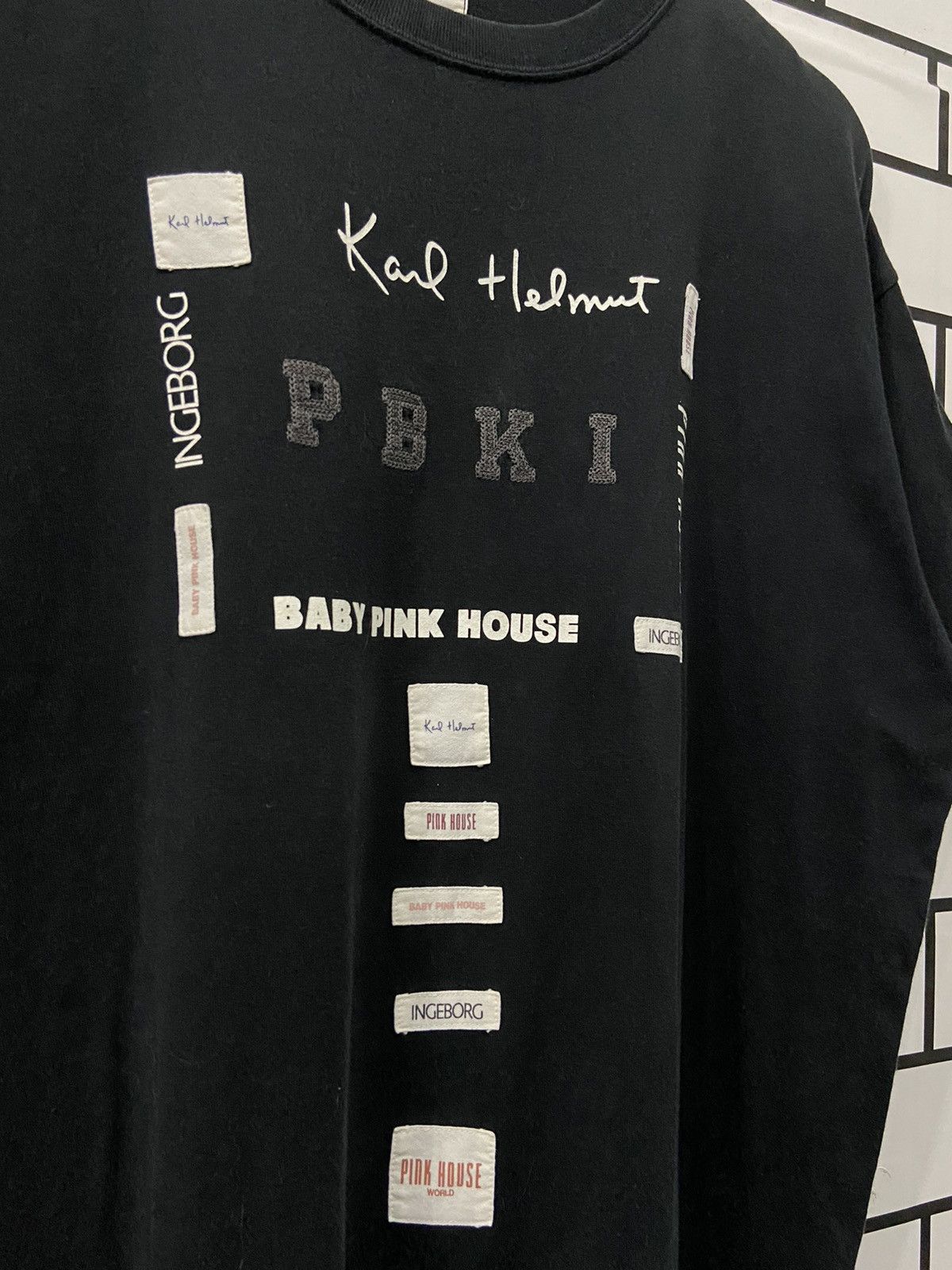 Japanese Brand × Karl Helmut × Vintage Vintage Karl Helmut Patched Embroidered Tshirt Size US L / EU 52-54 / 3 - 3 Thumbnail
