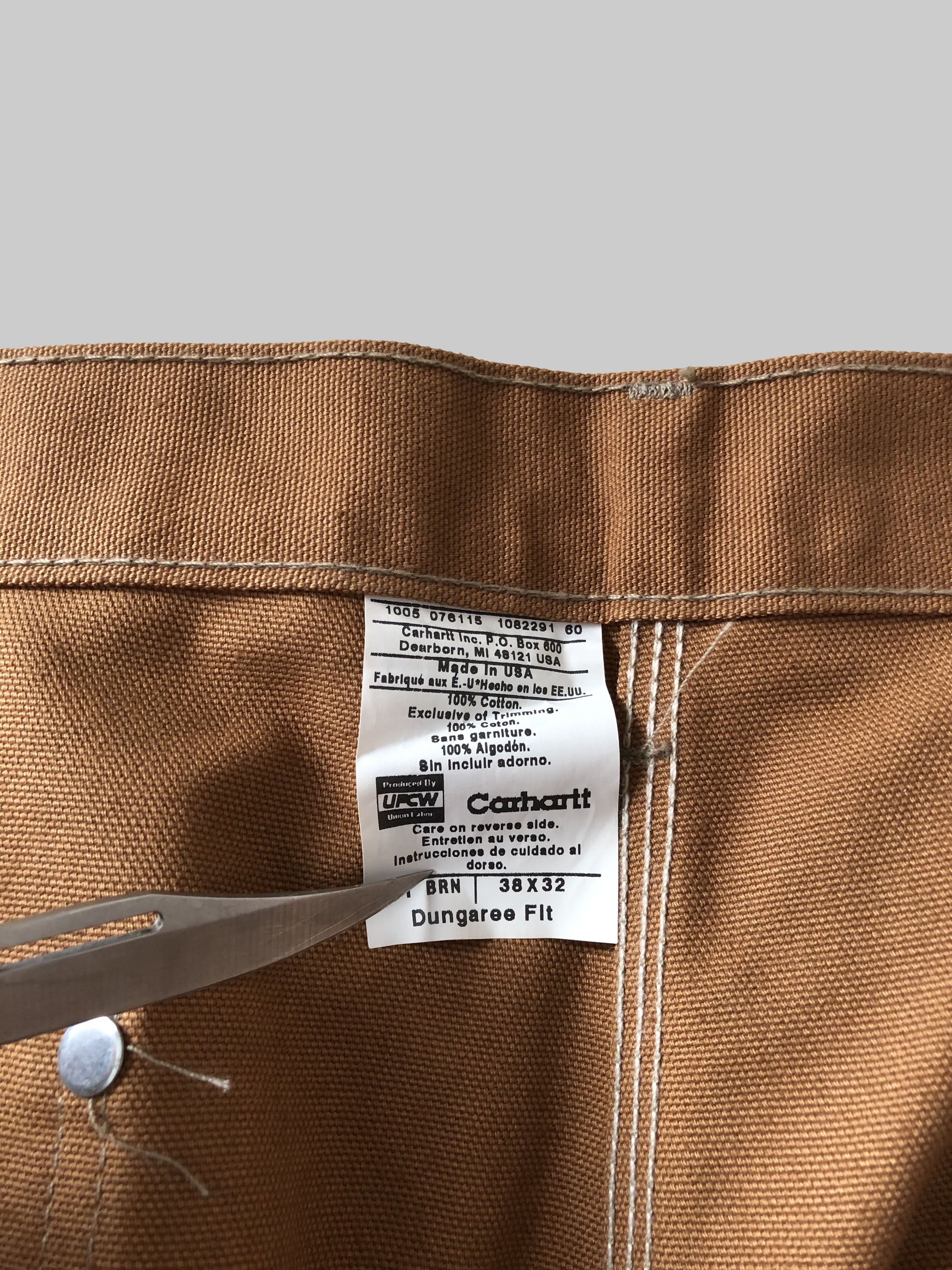 Carhartt Vintage Carhartt Double Knee Dungarees 38x32 Size US 38 / EU 54 - 7 Thumbnail