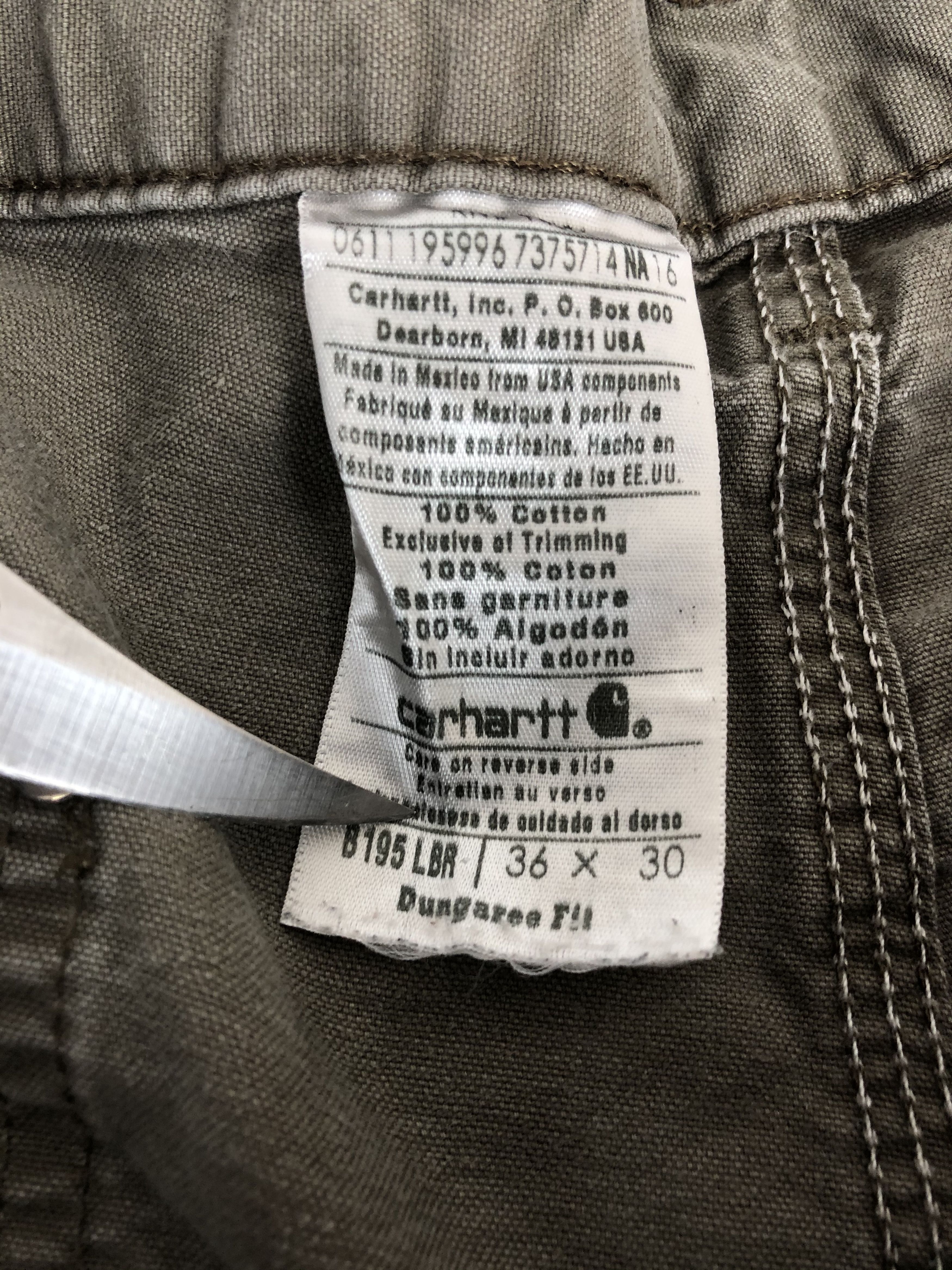 Carhartt Vintage Carhartt Dungaree Fit Pants Size US 36 / EU 52 - 15 Thumbnail