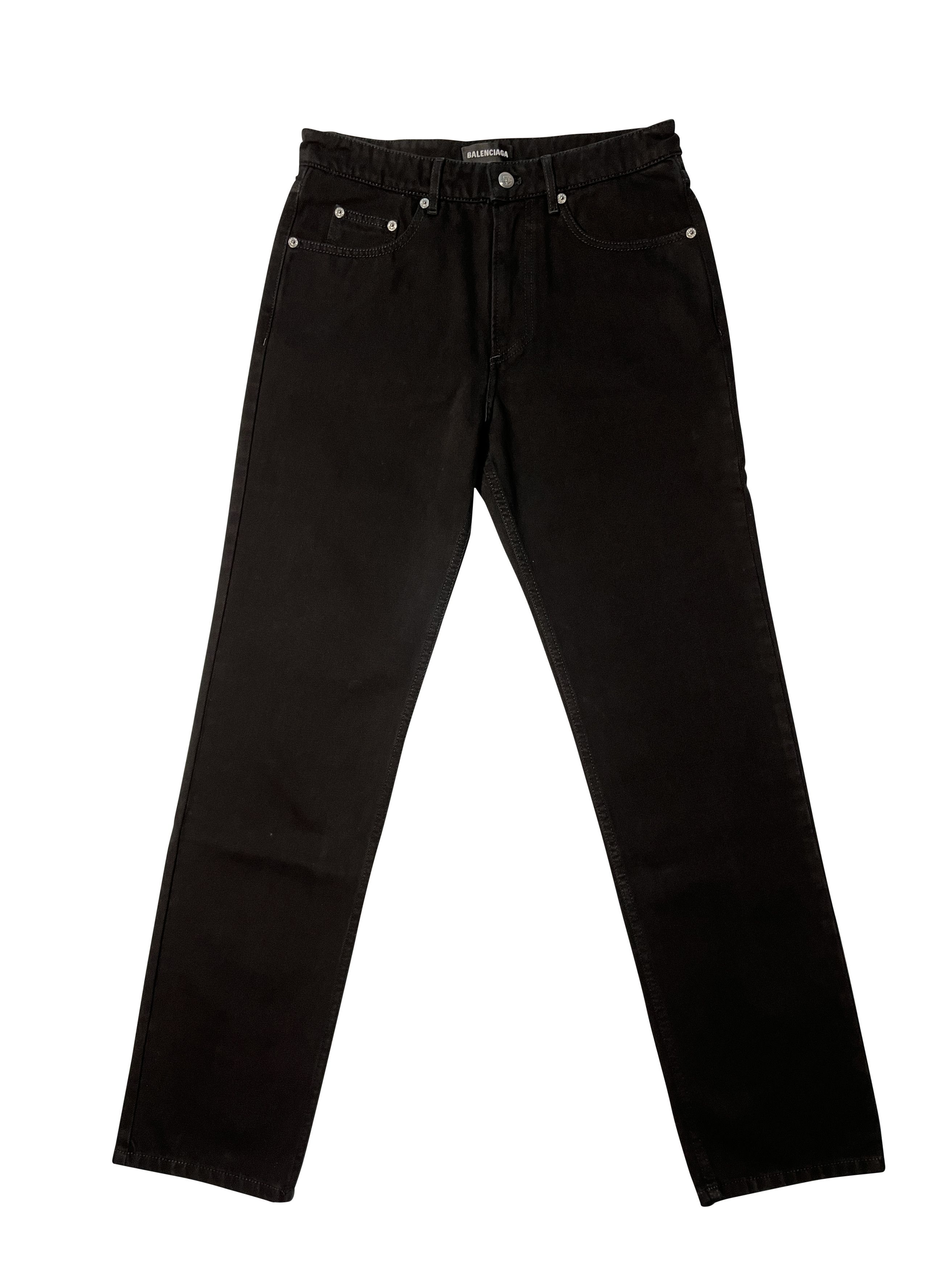 image of Balenciaga By Demna Sample Black Jeans Denim, Men's (Size 31)