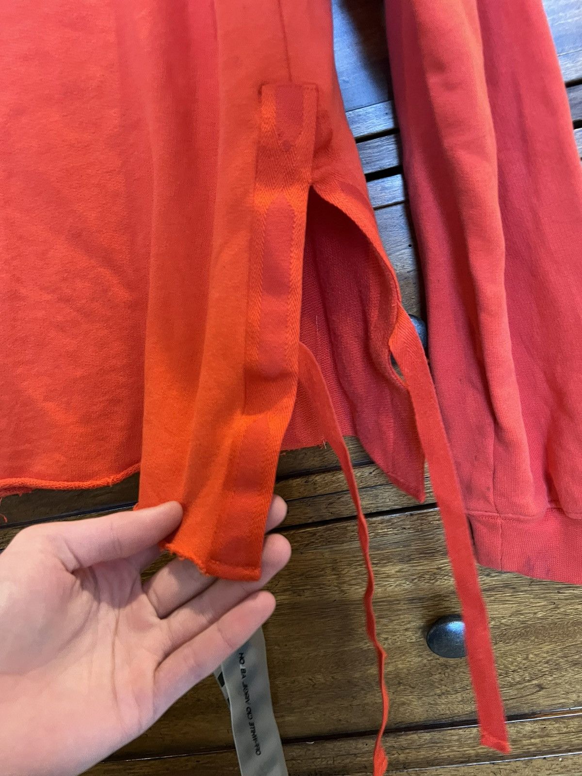 Off-White Off White 2014 First Season Knotted Strings Hoodie Red Size US M / EU 48-50 / 2 - 7 Thumbnail